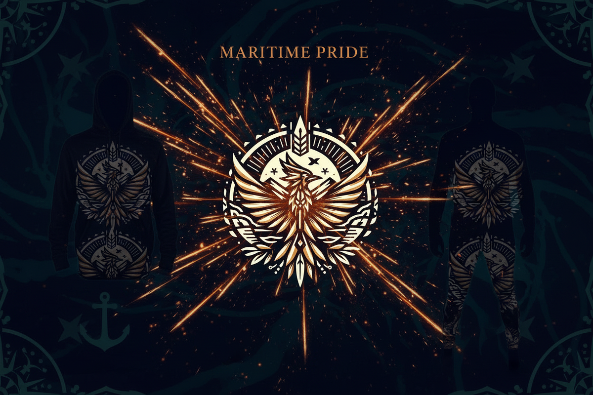 Maritime Pride Apparel — Newfoundland moose puffins cod streetwear, Ember Spirit