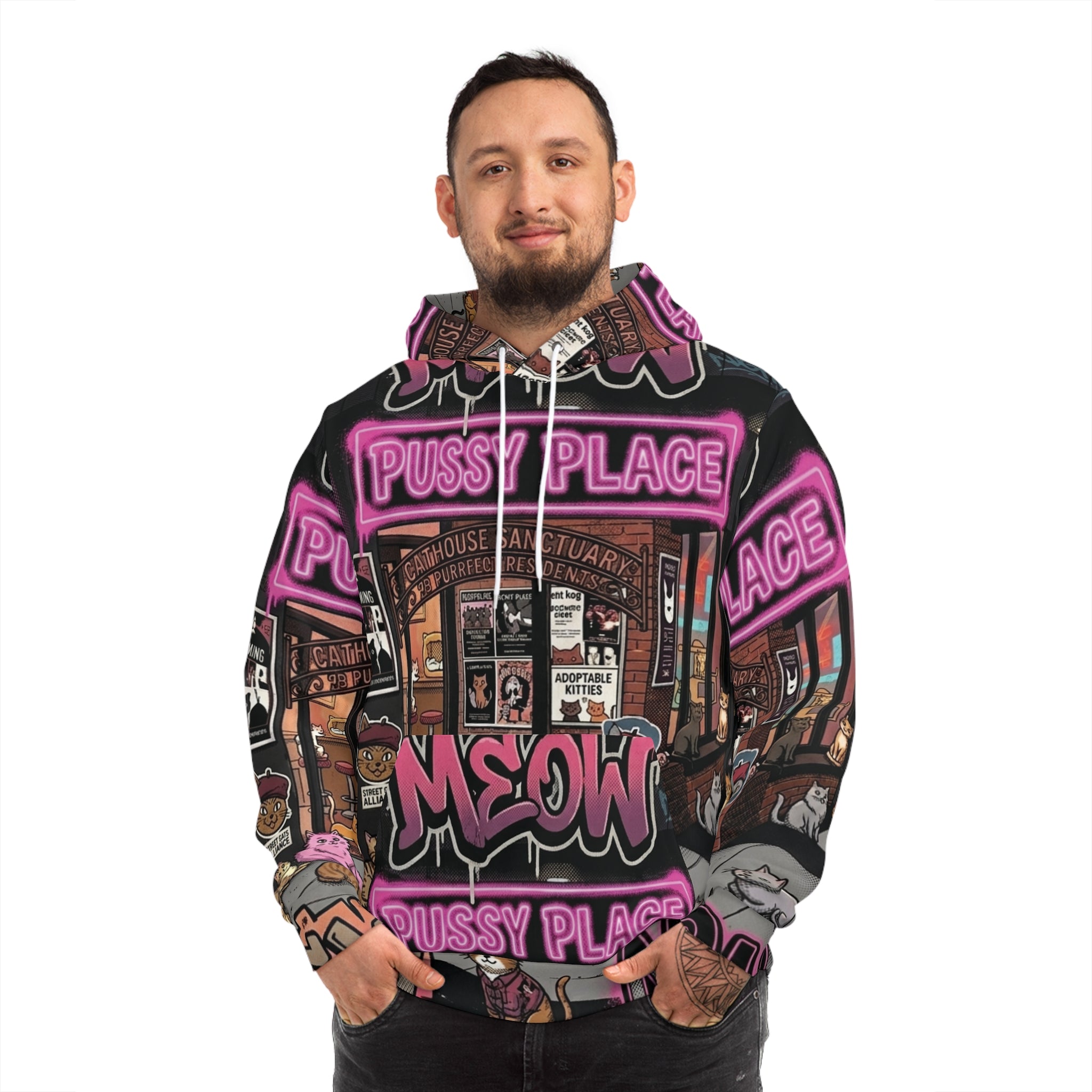 Pussy Place -Fashion Hoodie (AOP)