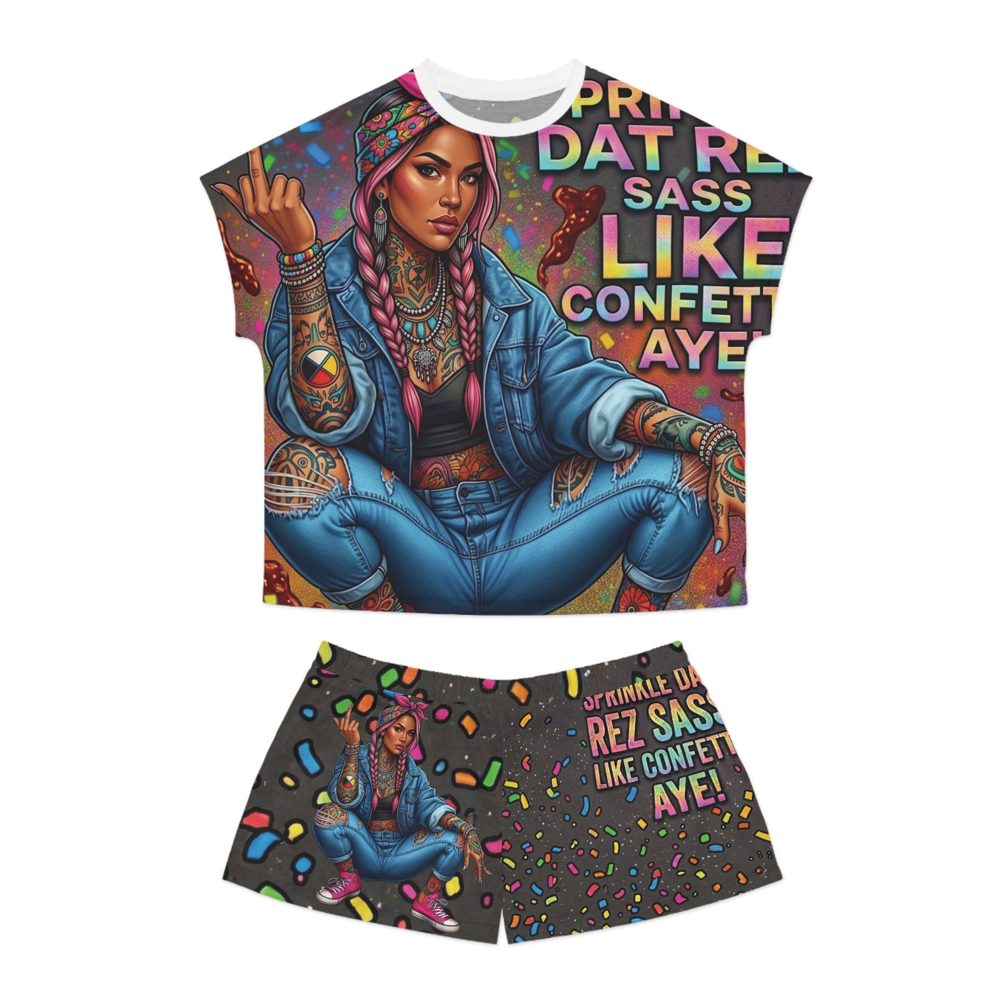 Women's Short Pajama Set (AOP)
