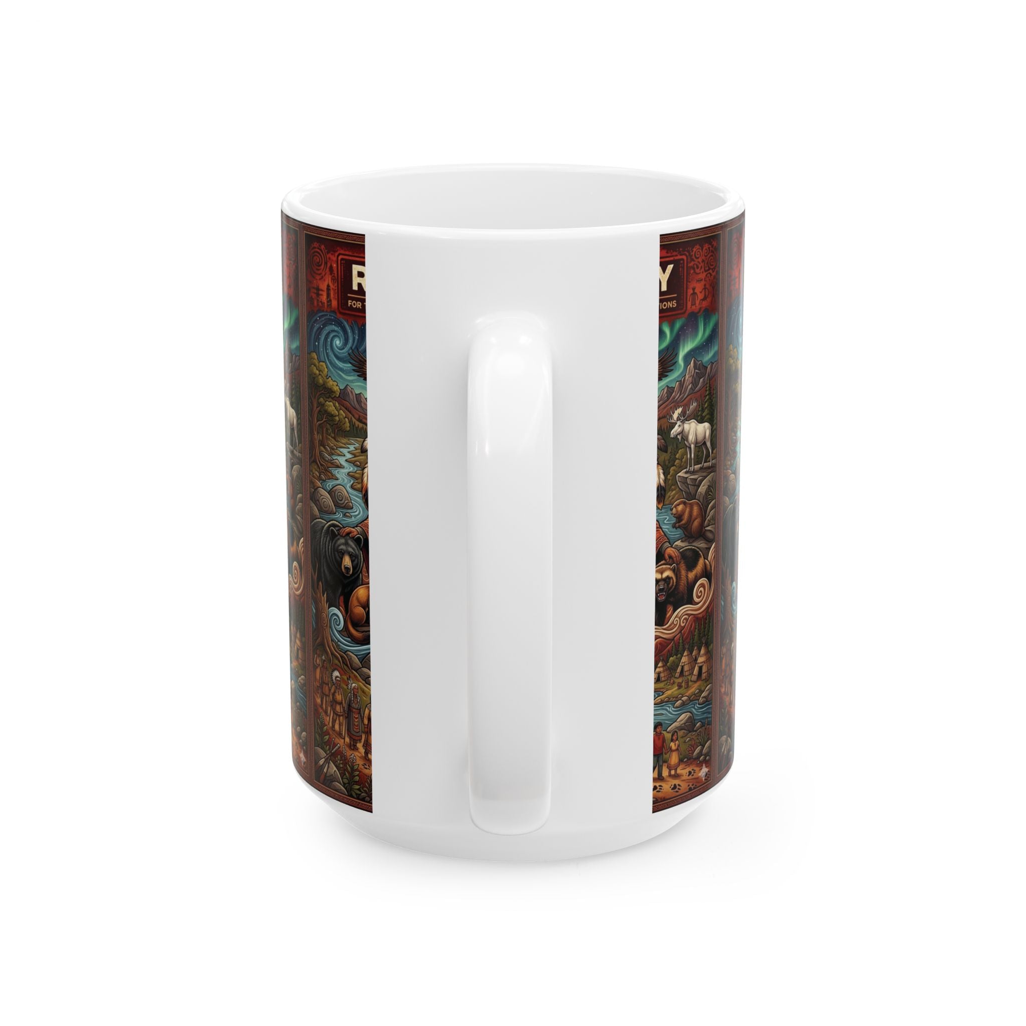 Redway  - Keep Teaching & Walking The Red Road - Ceramic Mug, (11oz, 15oz)