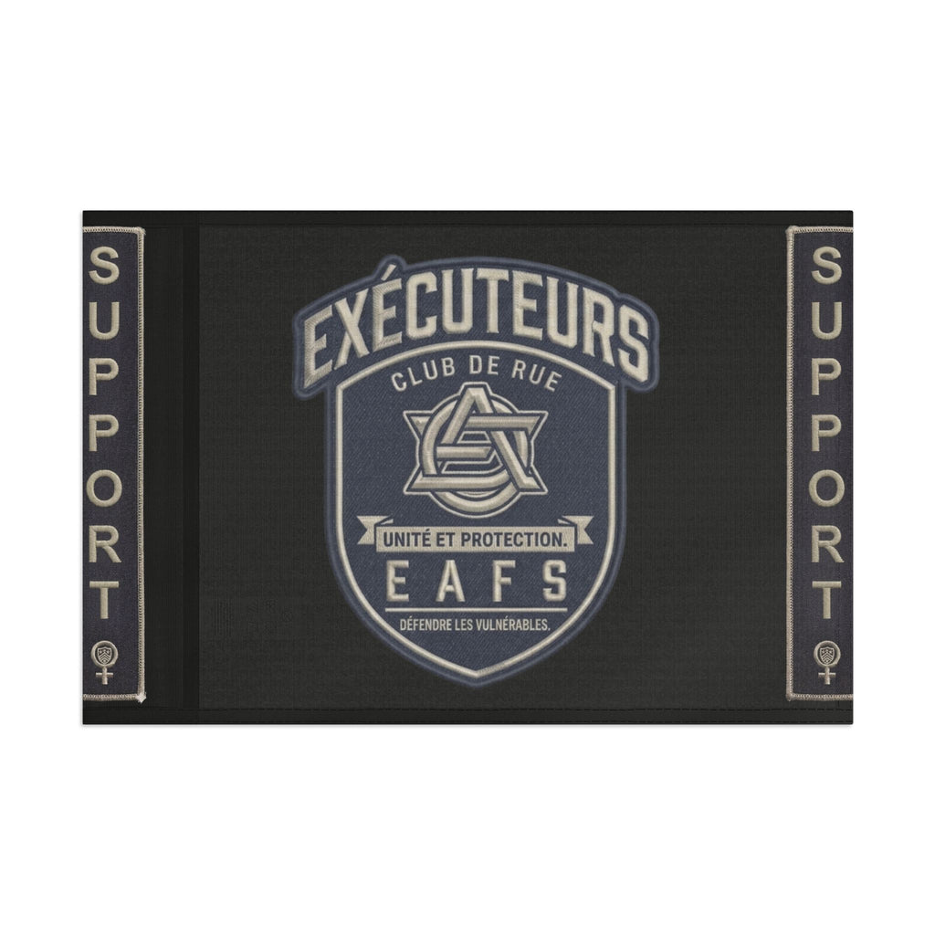 CAWS - Enforcers Street Club Flag – Unity & Protection CAWS Emblem ( French)