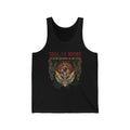Tell Ya Boobs to stop staring at my Eyes Unisex Jersey Tank
