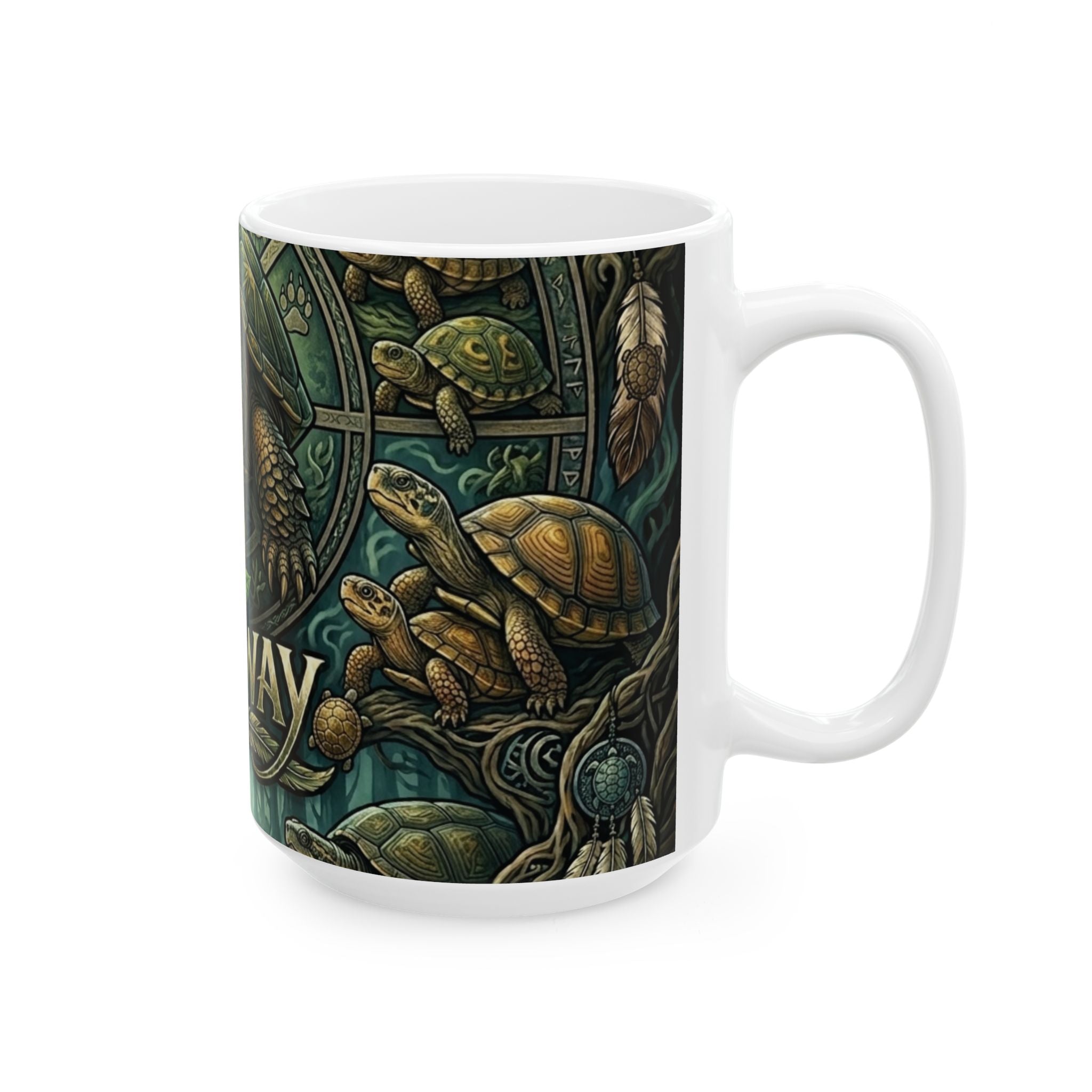 Redway Turtle - Ceramic Mug, (11oz, 15oz)