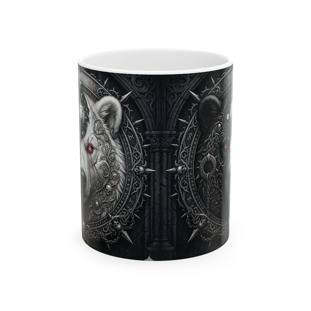 Ying Yang Bear   - Ceramic Mug, (11oz, 15oz)