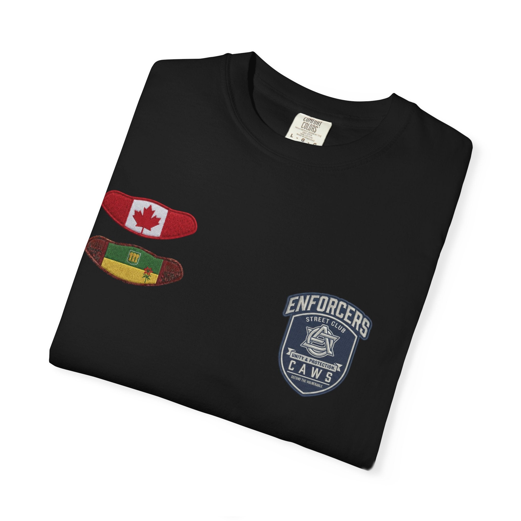 Saskatchewan Safety Lieutenant Support - Street Club Enforcers Tee — CAWS (Children Animals Women Seniors) Alberta