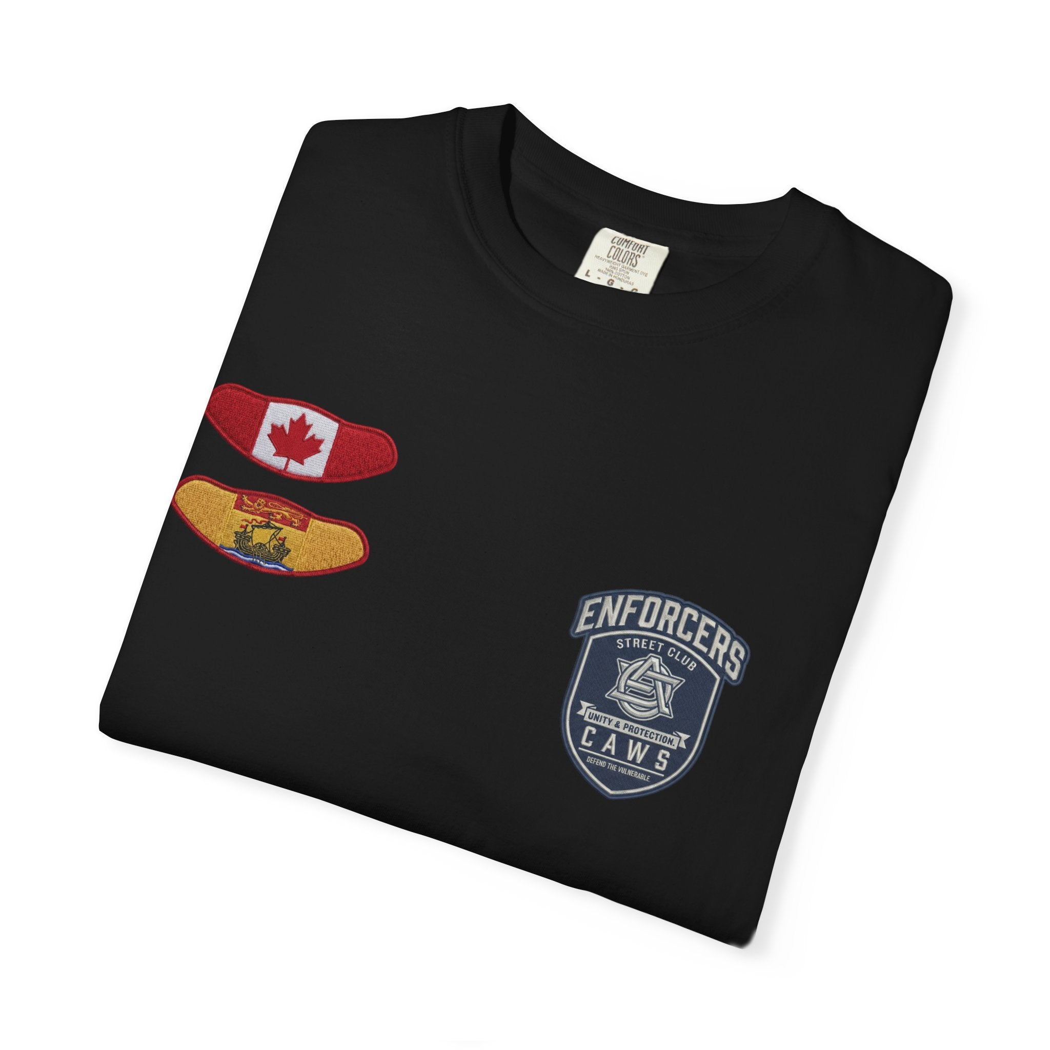 New Brunswick Captain Support - Street Club Enforcers Tee — CAWS (Children Animals Women Seniors) Alberta