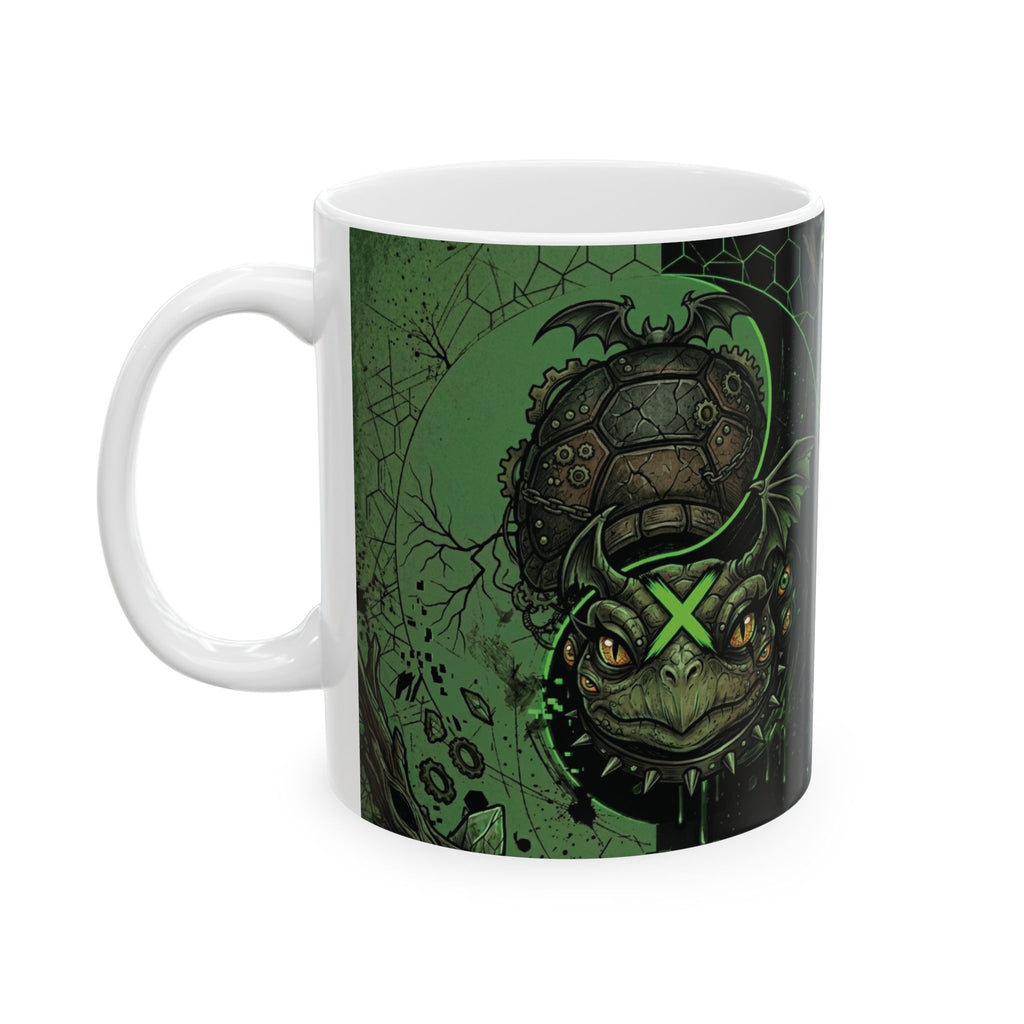 Ying Yang Green - Ceramic Mug, (11oz, 15oz)