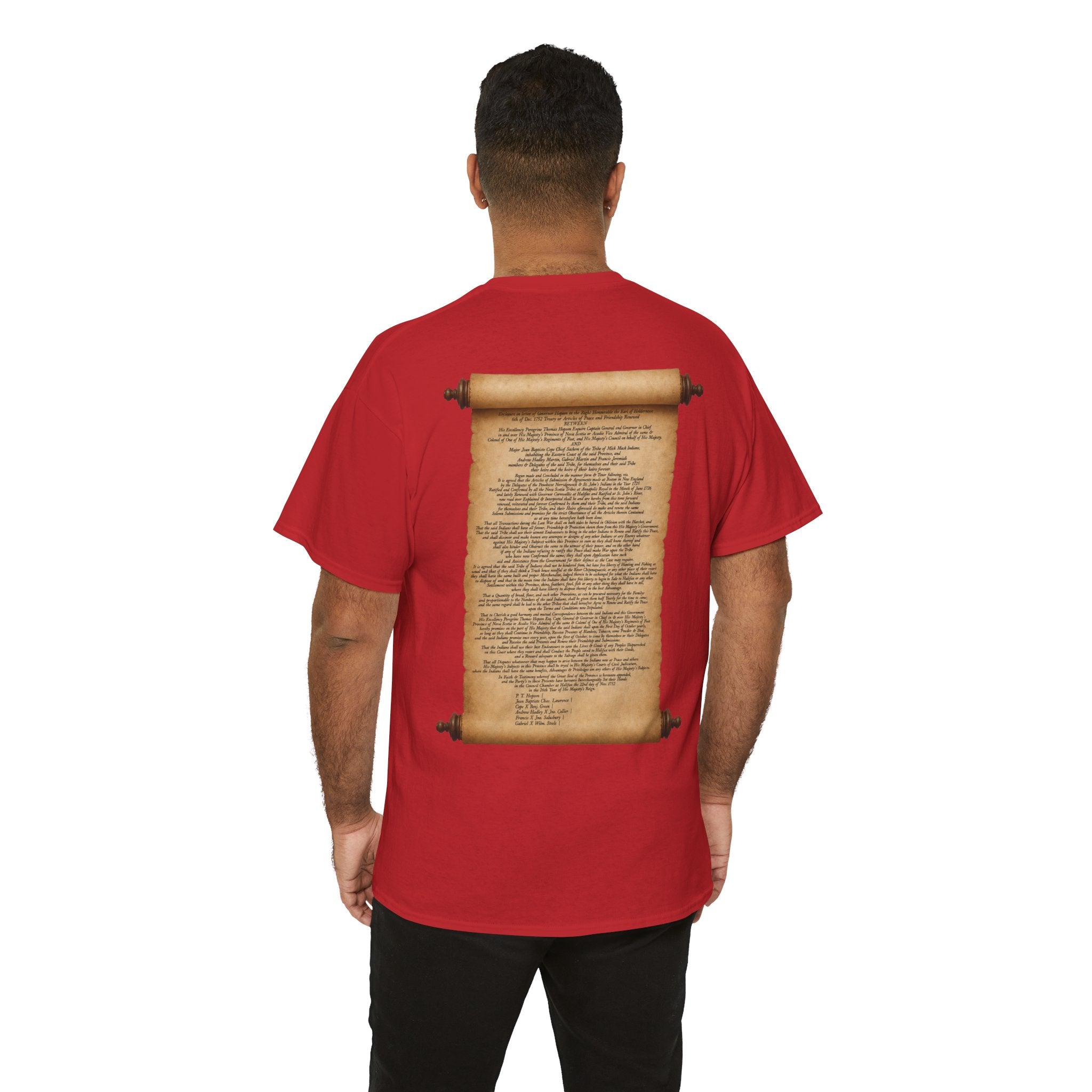 Peace and Friendship Treaty Tee — 1752 Hopson & Cope Historical Document Shirt