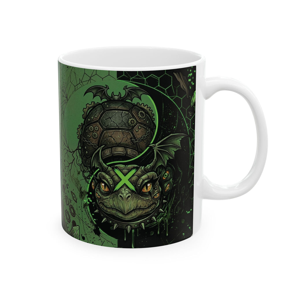 Ying Yang Green - Ceramic Mug, (11oz, 15oz)