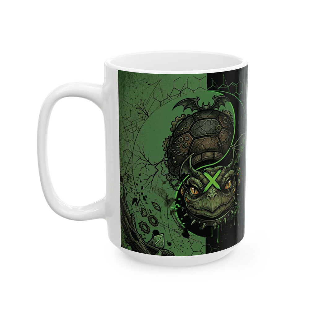 Ying Yang Green - Ceramic Mug, (11oz, 15oz)