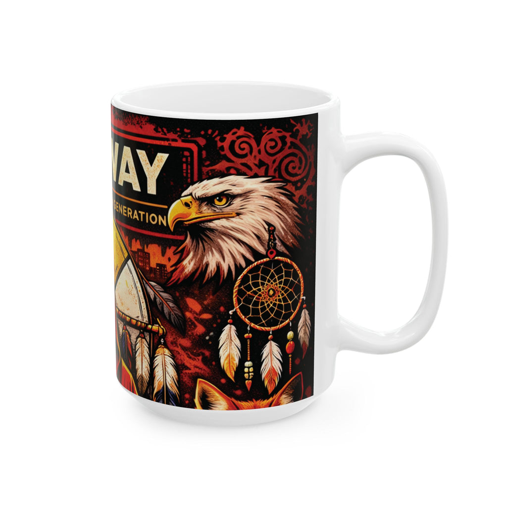 Redway 7 Generations of Ceramic Mug, (11oz, 15oz)