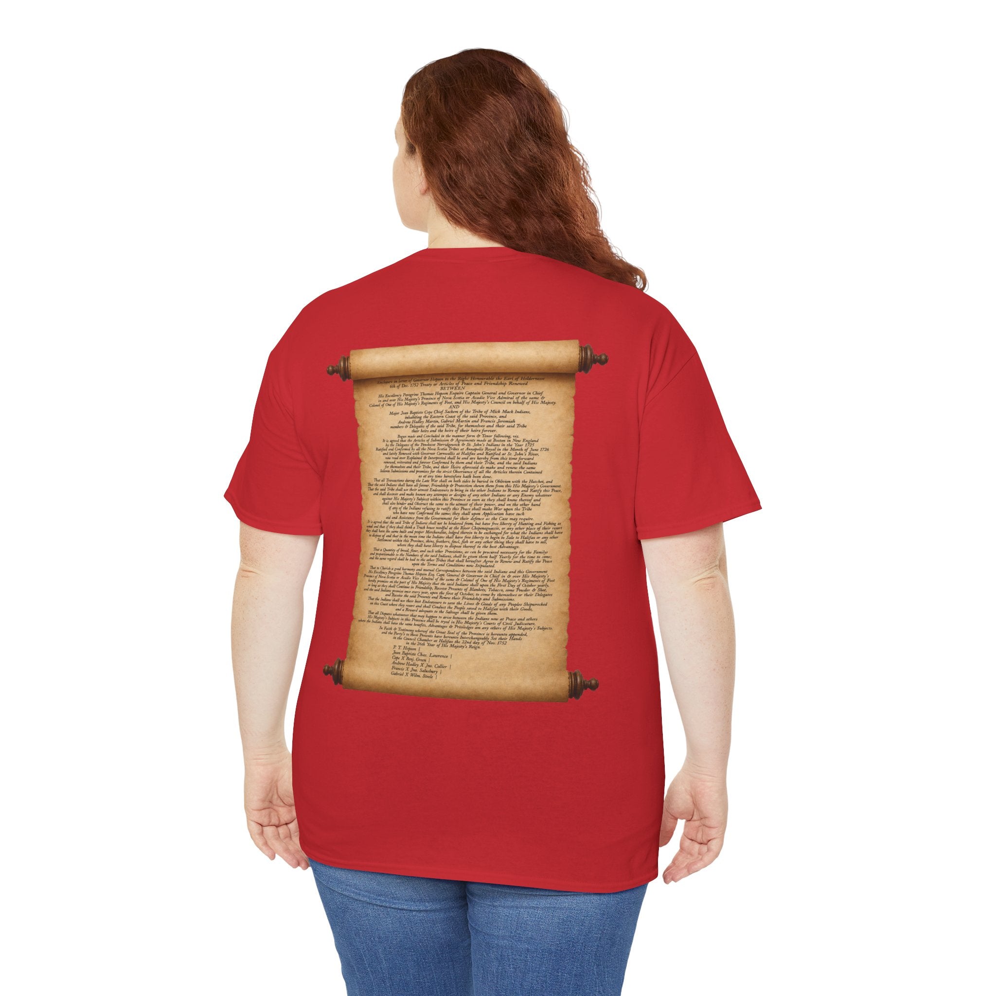 Peace and Friendship Treaty Tee — 1752 Hopson & Cope Historical Document Shirt