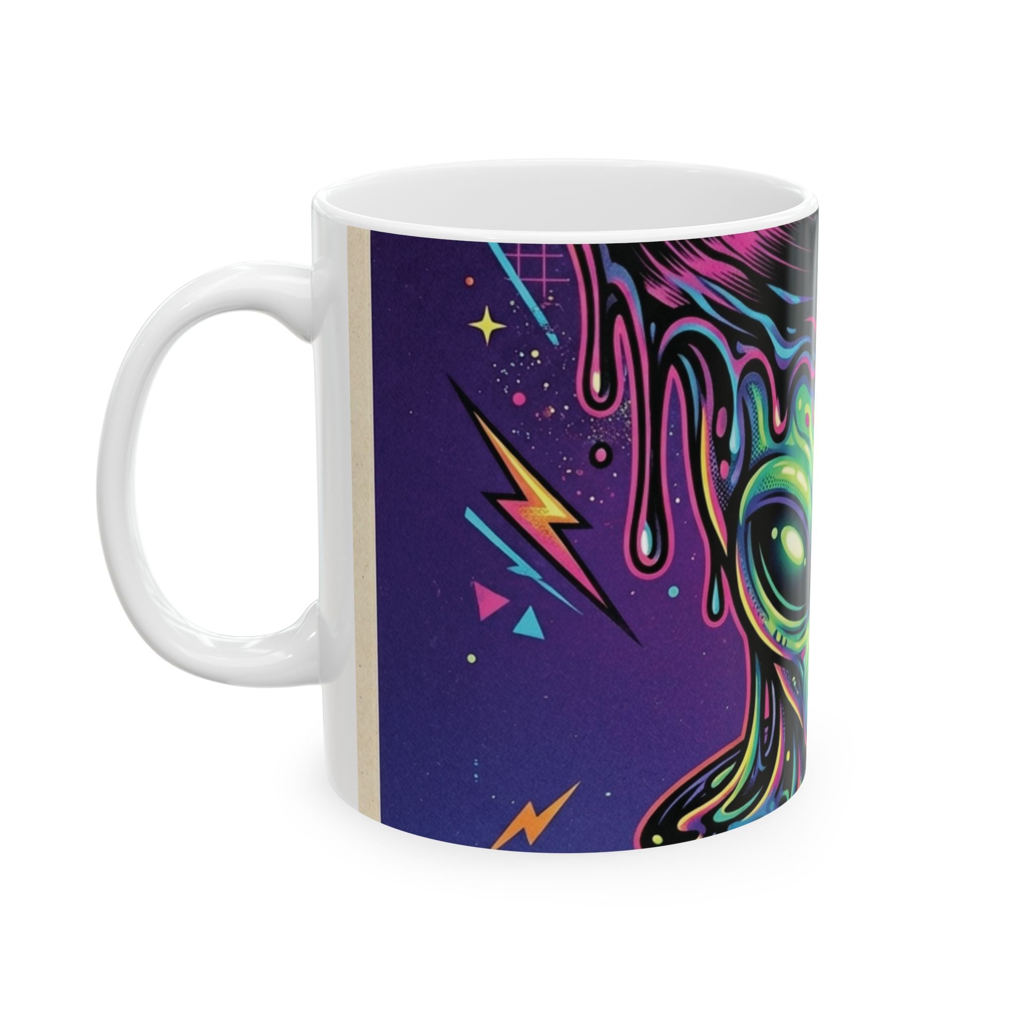 Alien Let Get Lost In The Music   - Keep Teaching & Walking The Red Road - Ceramic Mug, (11oz, 15oz)