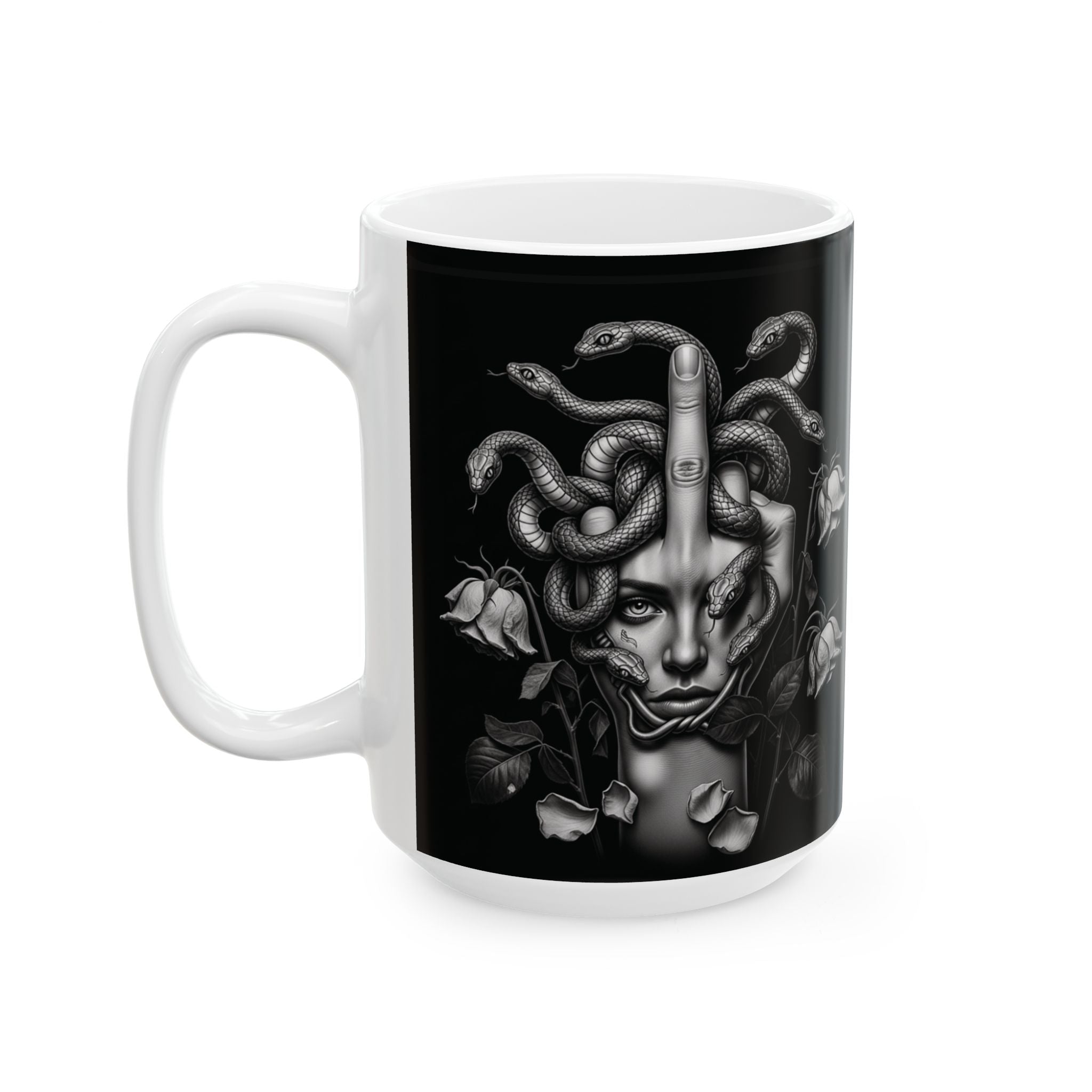Medseua Finger - Ceramic Mug, (11oz, 15oz)