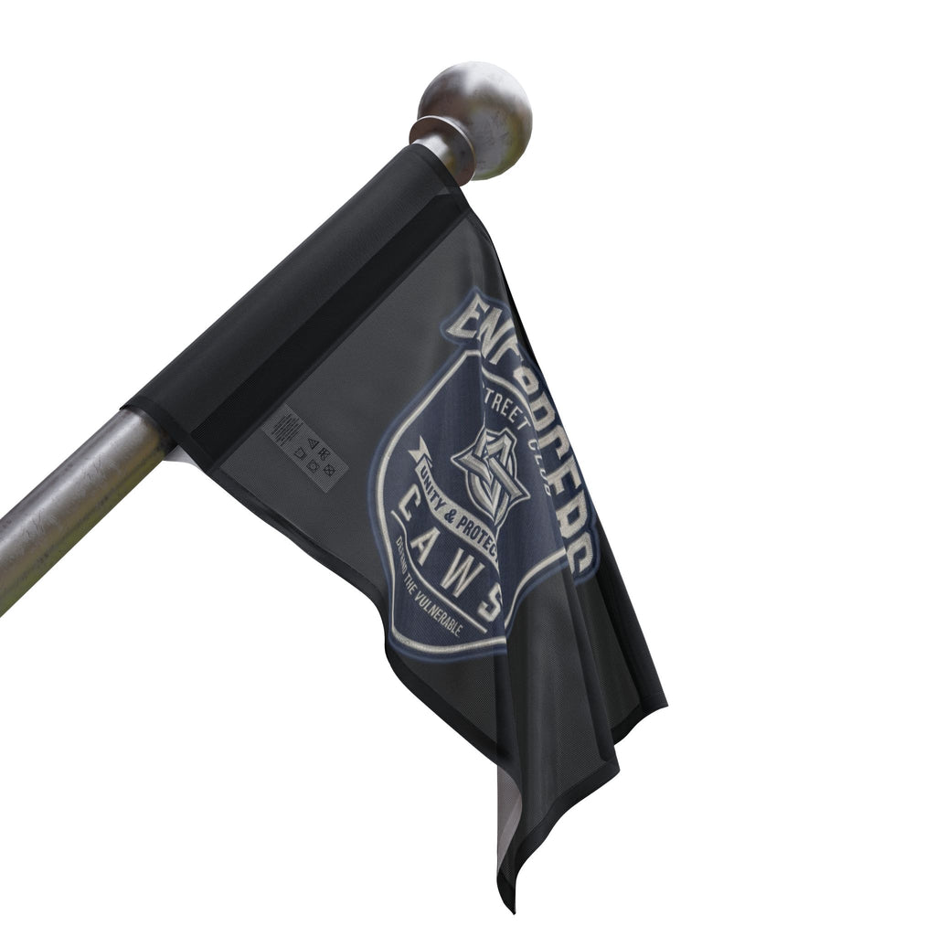 CAWS - Enforcers Street Club Flag – Unity & Protection CAWS Emblem