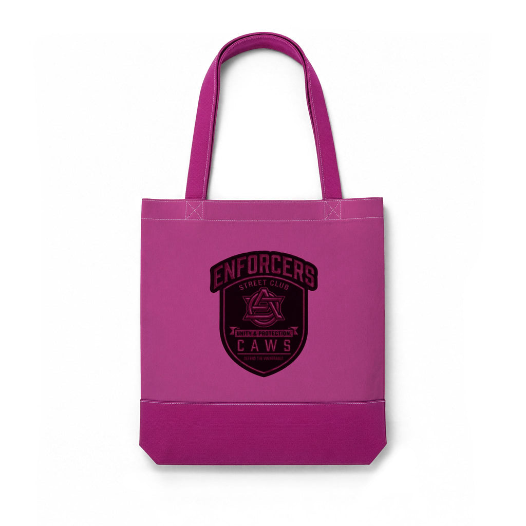 Support Bag -CAWS -Thermochromic Enforcers Shield Tote Bag — Color-Change Heat Sensitive AOP Tote