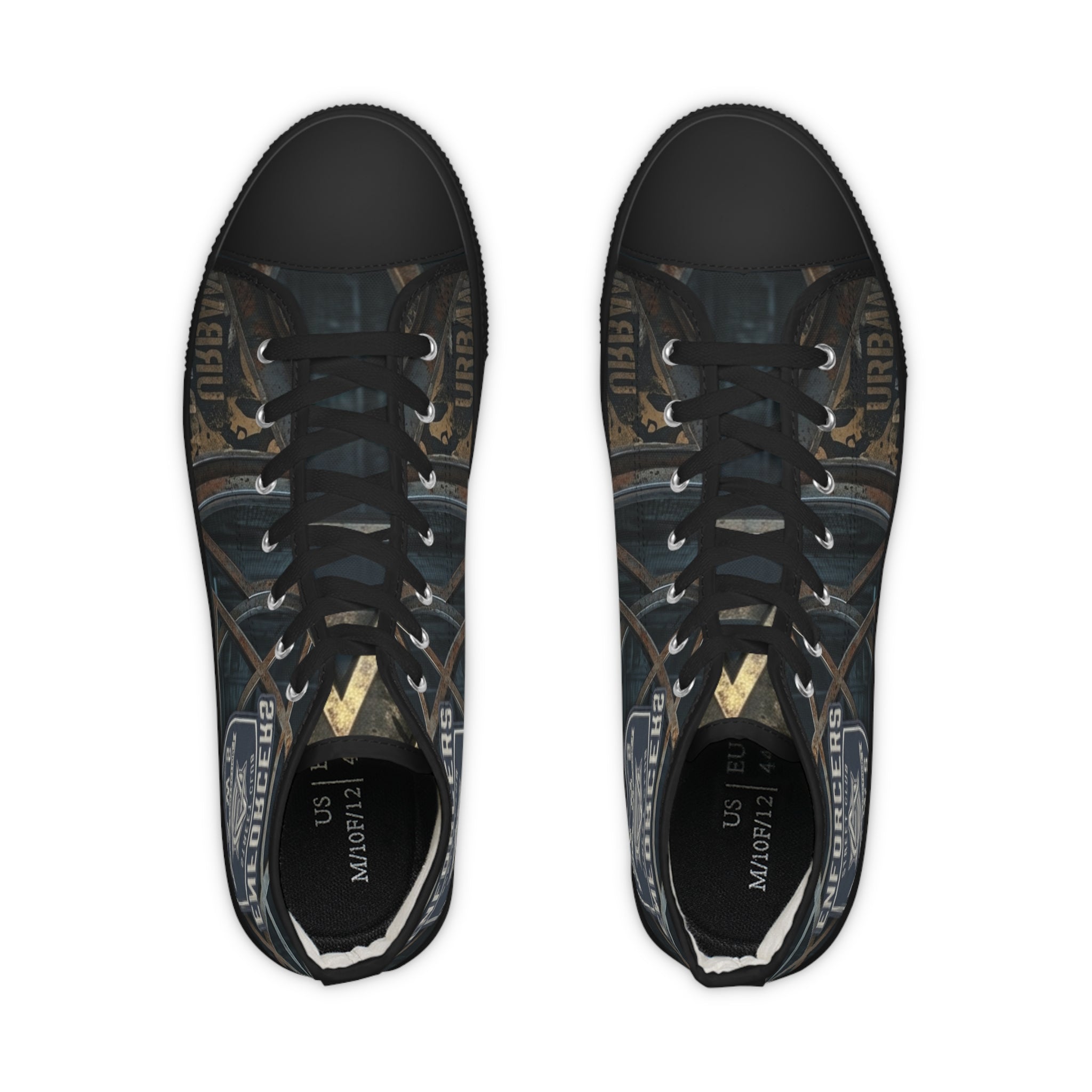 Enforcers CAWS - High Top Sneakers — Community Enforcement Badge Graphic