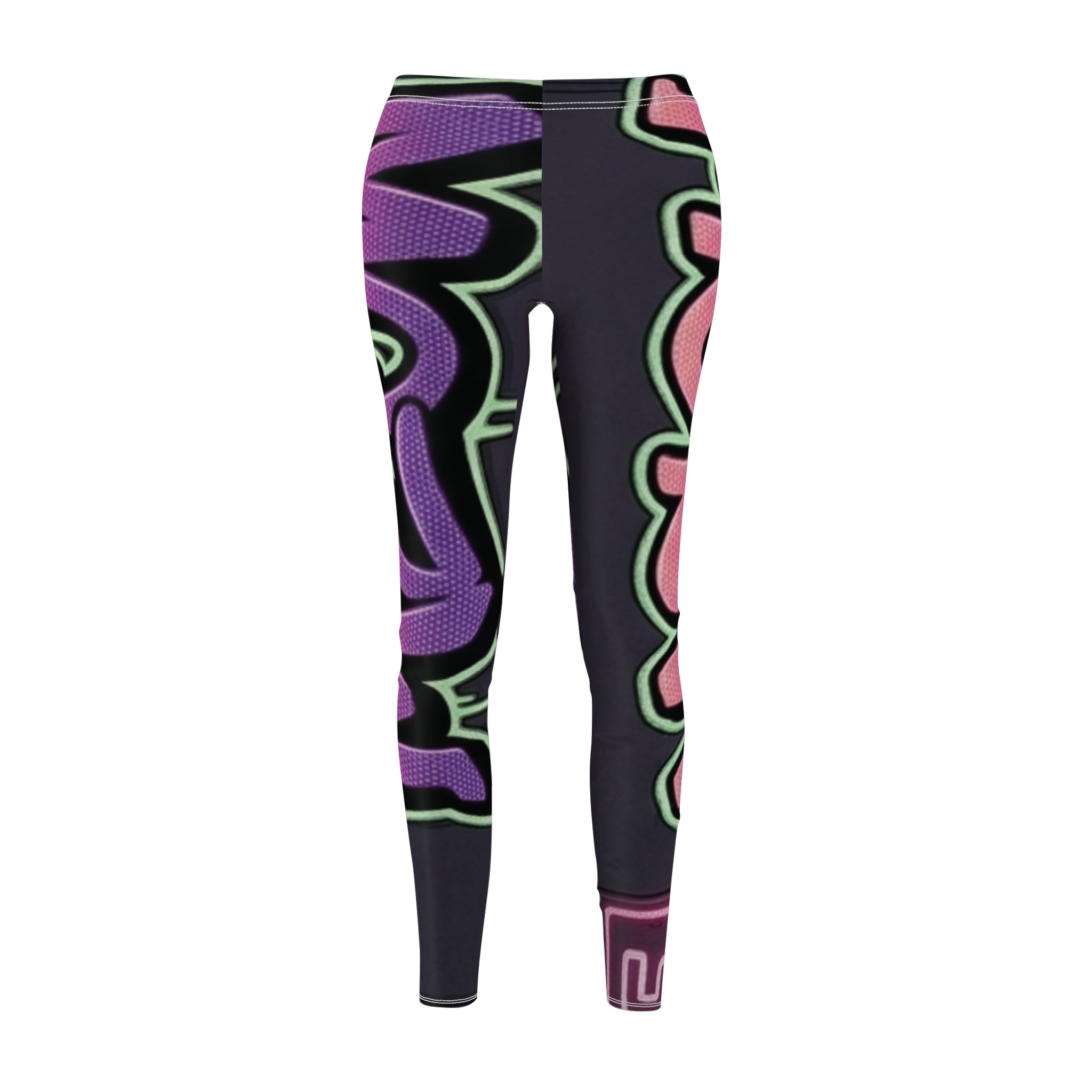 Pussy Place Meow - Women's Cut & Sew Casual Leggings (AOP)