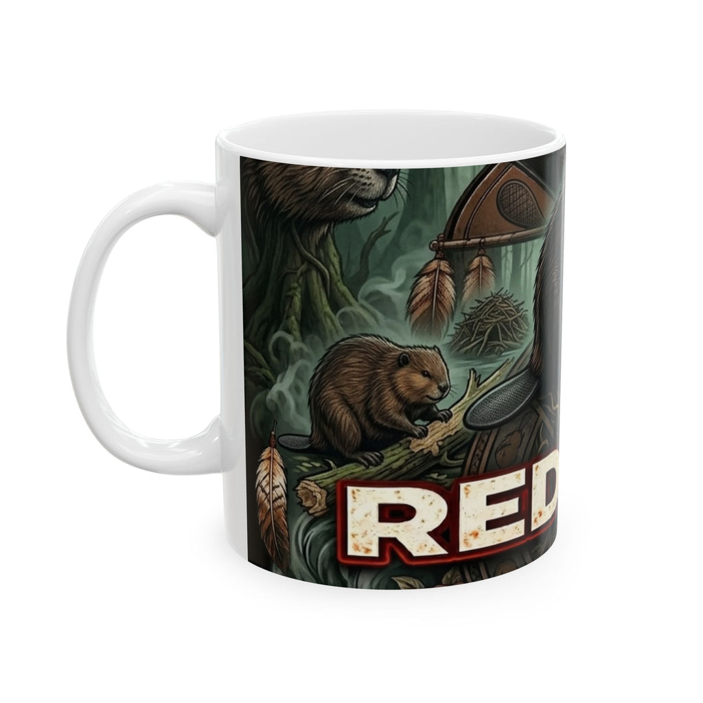 Redway Beaver Ceramic Mug,Ember Spirit Apparel