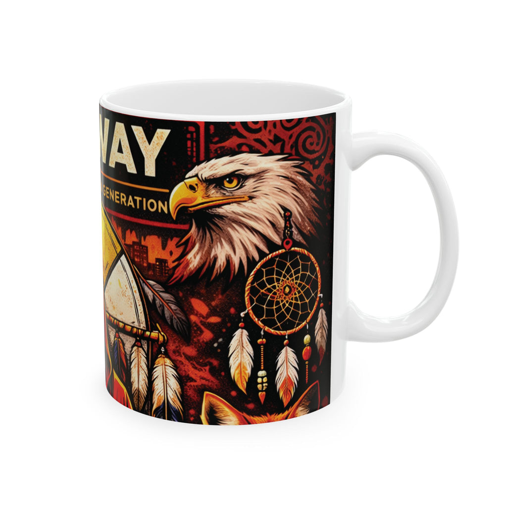 Redway 7 Generations of Ceramic Mug, (11oz, 15oz)