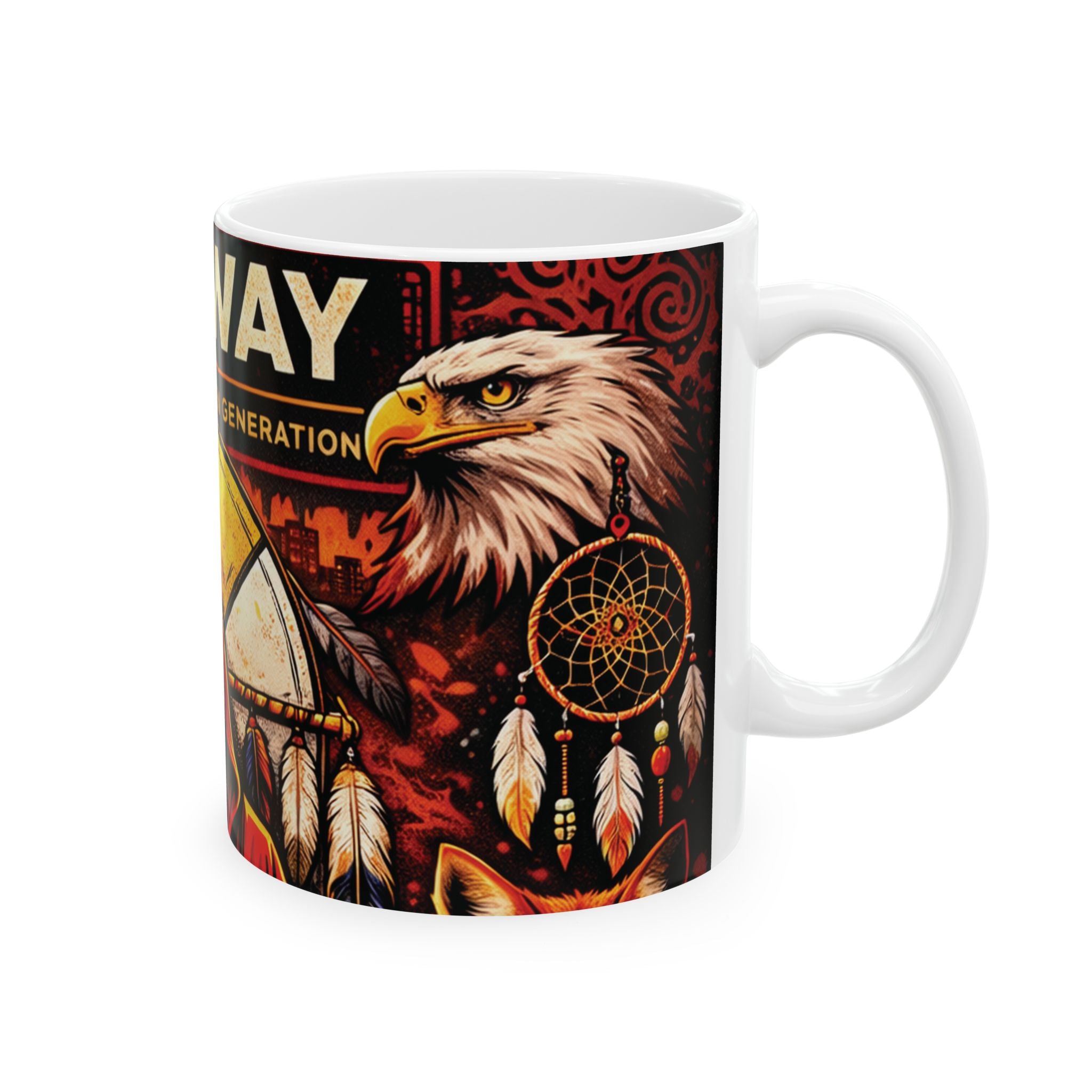 Redway 7 Generations of Ceramic Mug, (11oz, 15oz)