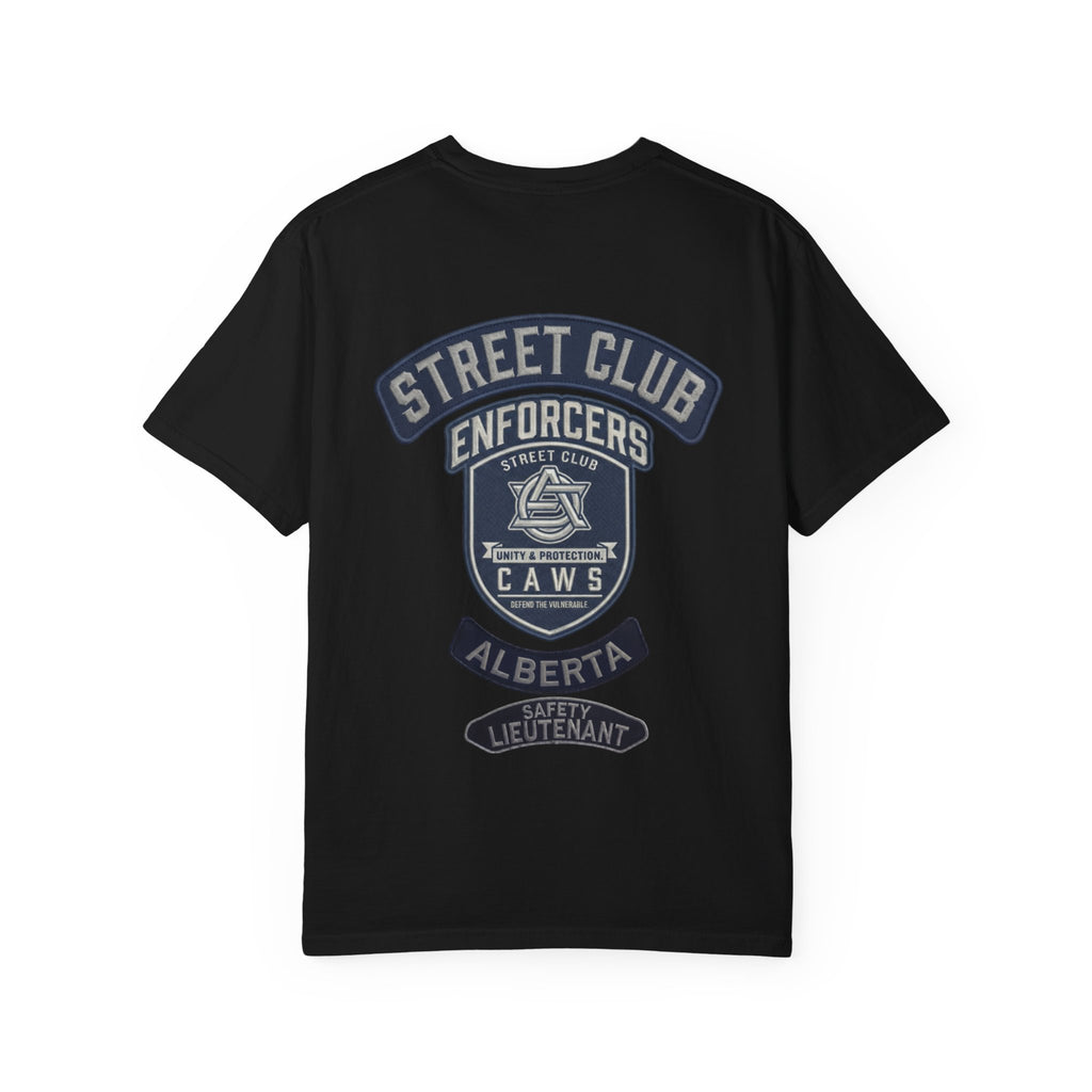 Alberta Safety Lieutenant Support - Street Club Enforcers Tee — CAWS (Children Animals Women Seniors)