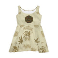 Rastafari Lion Skater Dress — Vintage Cannabis Leaf Pattern