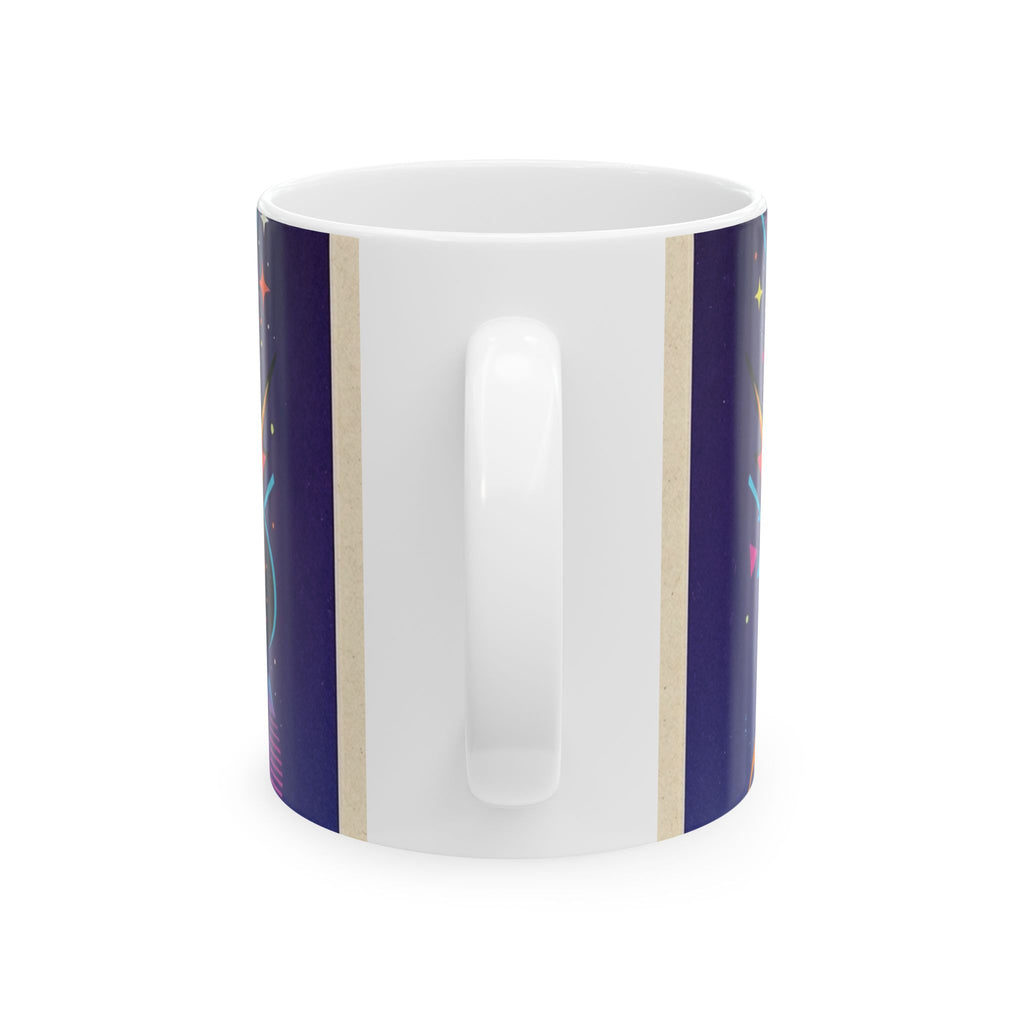 Alien Let Get Lost In The Music   - Keep Teaching & Walking The Red Road - Ceramic Mug, (11oz, 15oz)