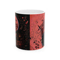 Ying Yang Red Heart   - Keep Teaching & Walking The Red Road - Ceramic Mug, (11oz, 15oz)