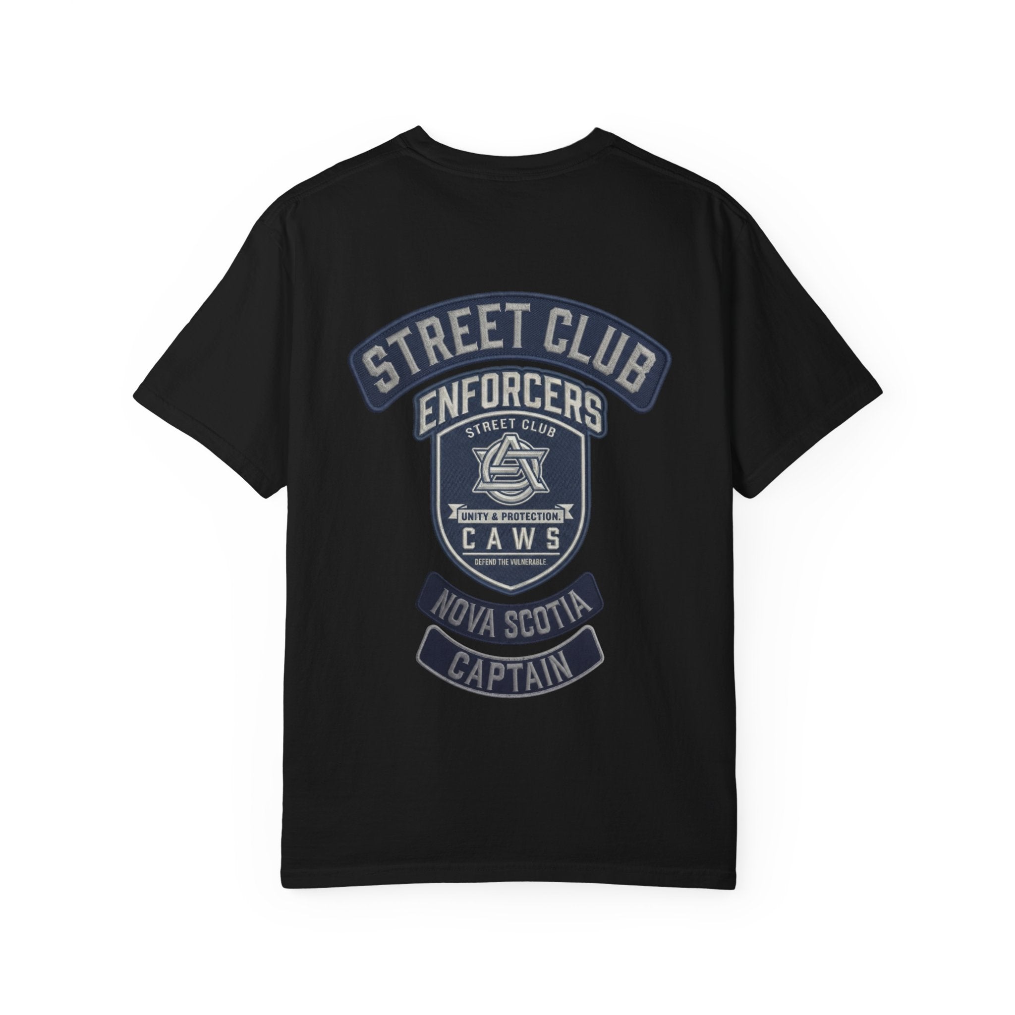 Nova Scotia Captain Support - Street Club Enforcers Tee — CAWS (Children Animals Women Seniors) Alberta