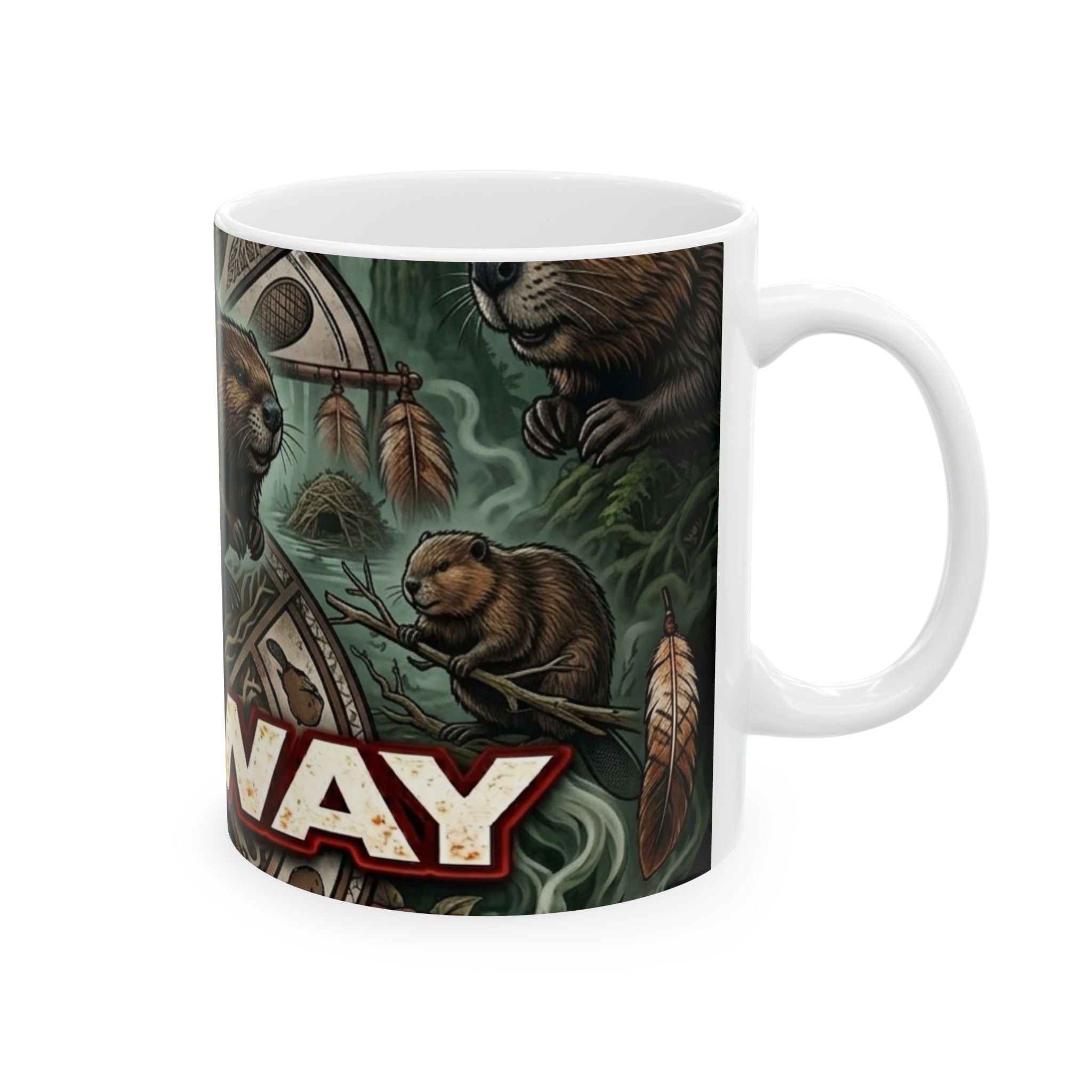 Redway Beaver Ceramic Mug,Ember Spirit Apparel