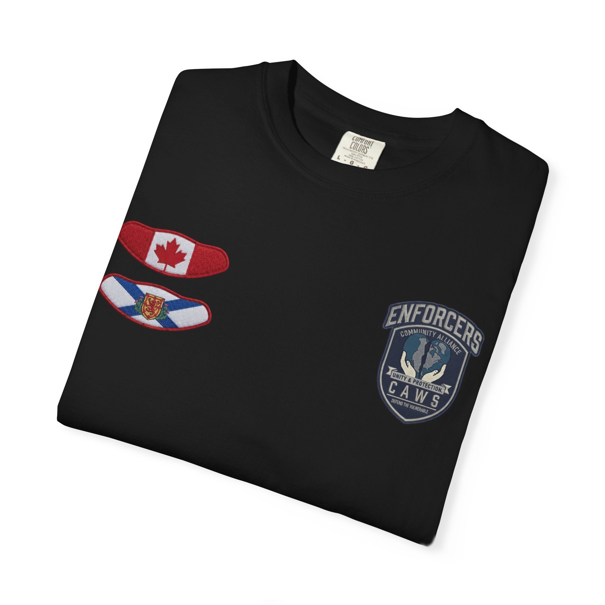 Community Alliance Nova Scotia Safety Lieutenant Support - Street Club Enforcers Tee — CAW (Children Animals Women) Alberta