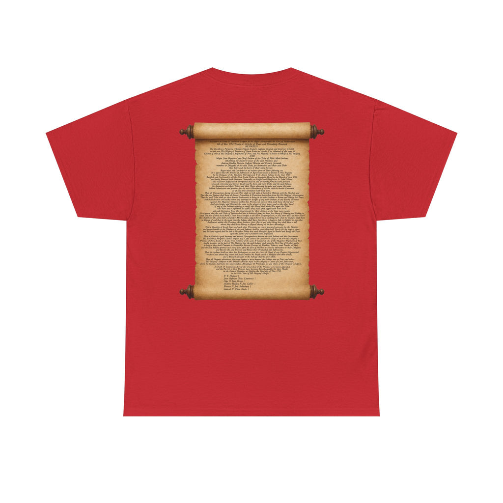 Peace and Friendship Treaty Tee — 1752 Hopson & Cope Historical Document Shirt