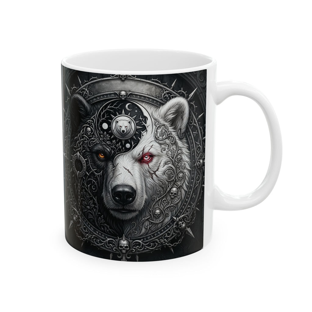 Ying Yang Bear   - Ceramic Mug, (11oz, 15oz)