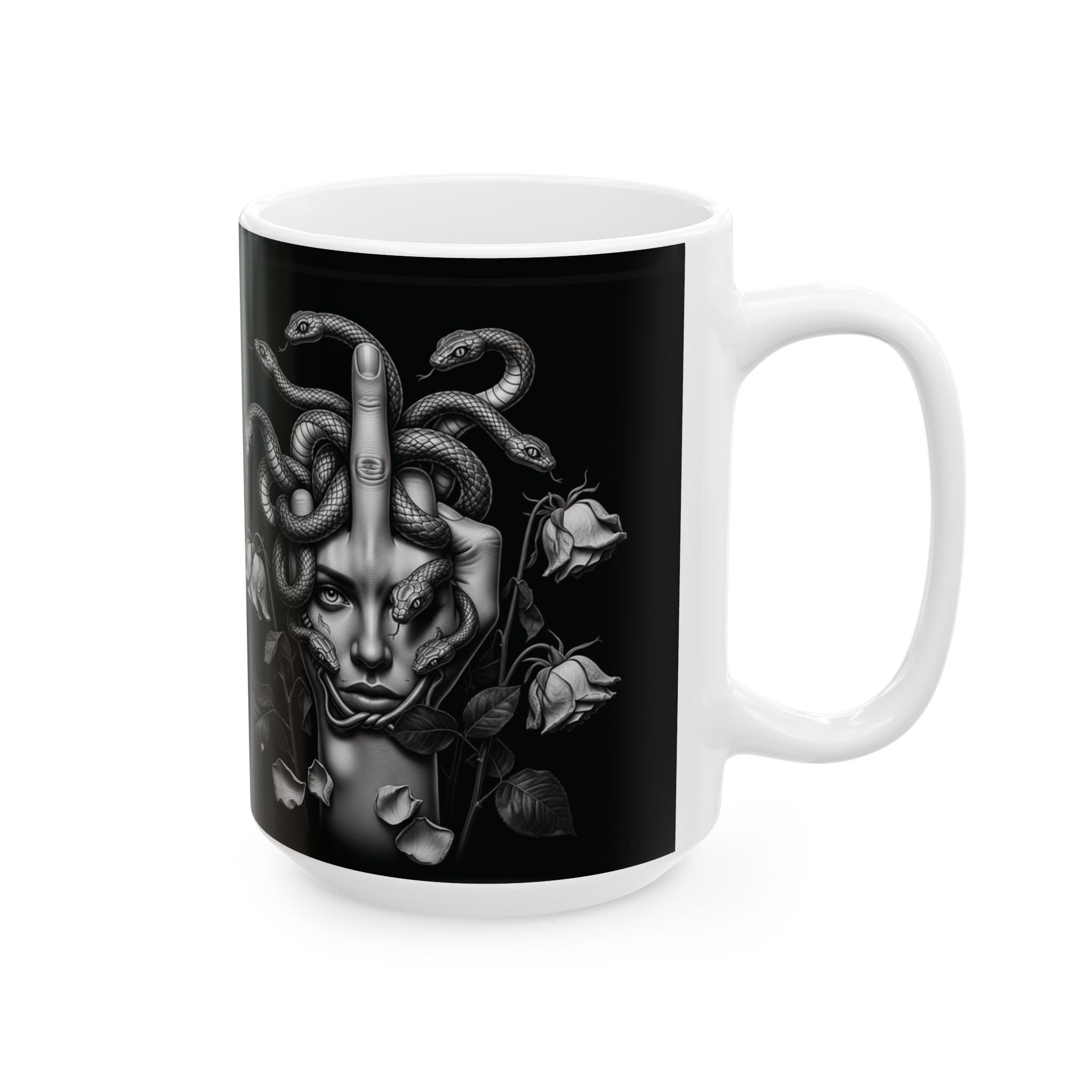 Medseua Finger - Ceramic Mug, (11oz, 15oz)