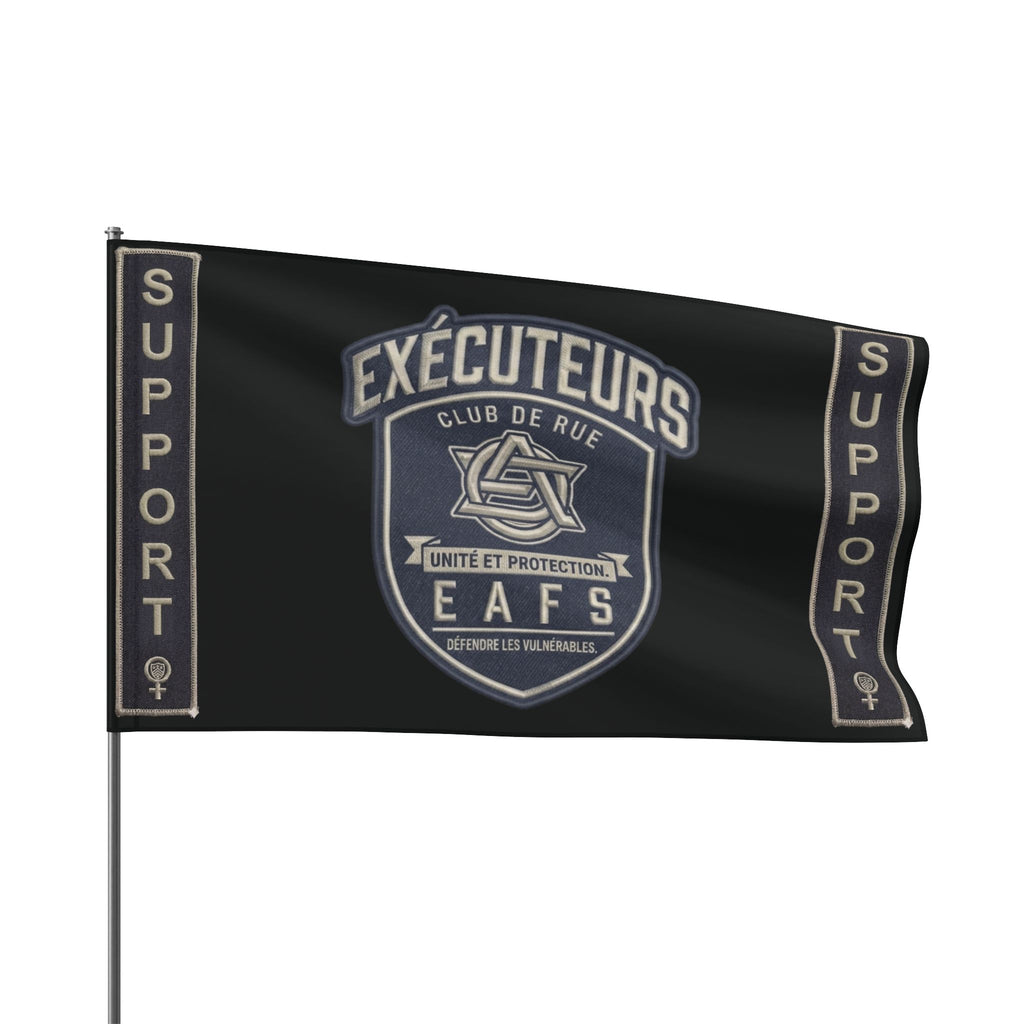 CAWS - Enforcers Street Club Flag – Unity & Protection CAWS Emblem ( French)