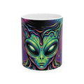 Alien Let Get Lost In The Music   - Keep Teaching & Walking The Red Road - Ceramic Mug, (11oz, 15oz)