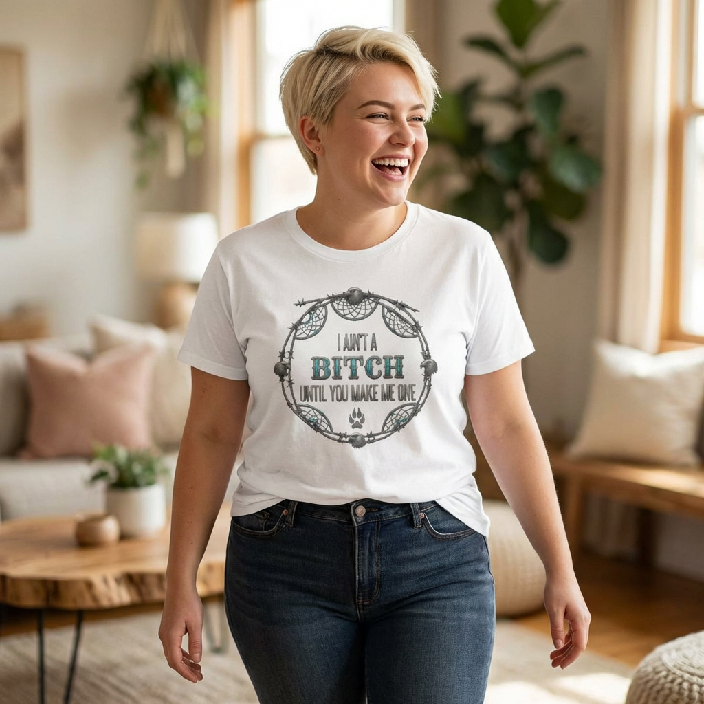 Breaking Point Tee — 'I Ain't a Bitch Till You Make Me One' Attitude ShirtEmber Spirit Apparel moc1