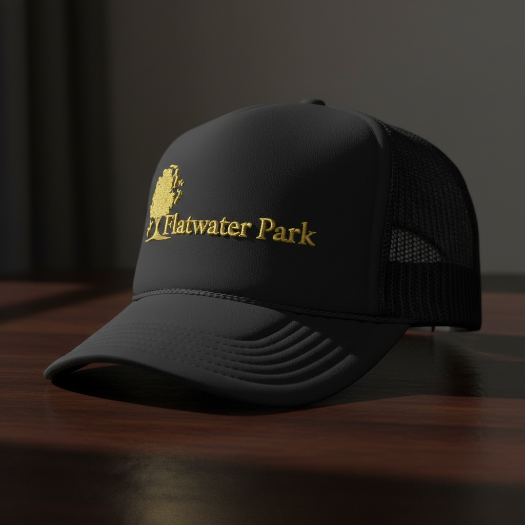 Flatwater Park Newfoundland Trucker Hat — Scenic Park Logo Cap