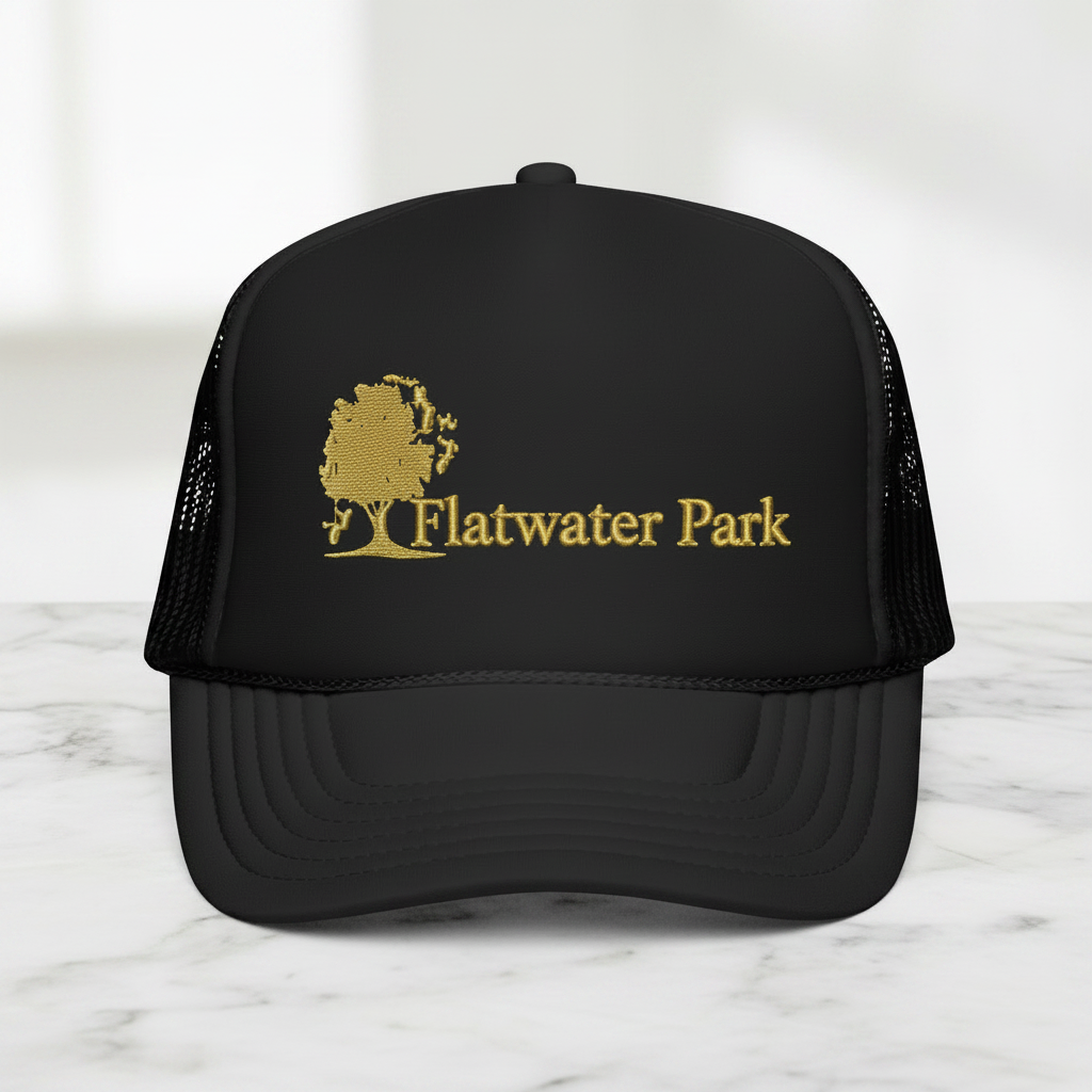 Flatwater Park Newfoundland Trucker Hat — Scenic Park Logo Cap