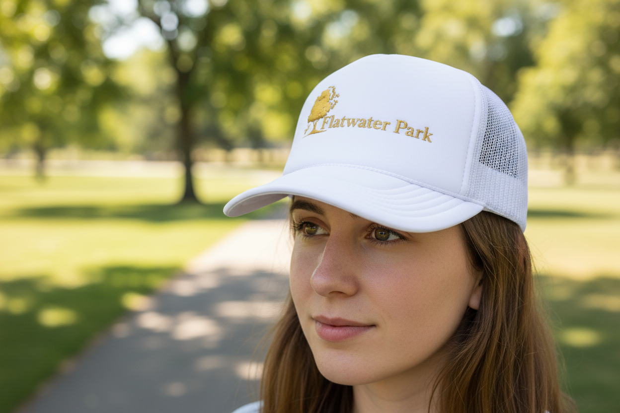 Flatwater Park Newfoundland Trucker Hat — Scenic Park Logo Cap