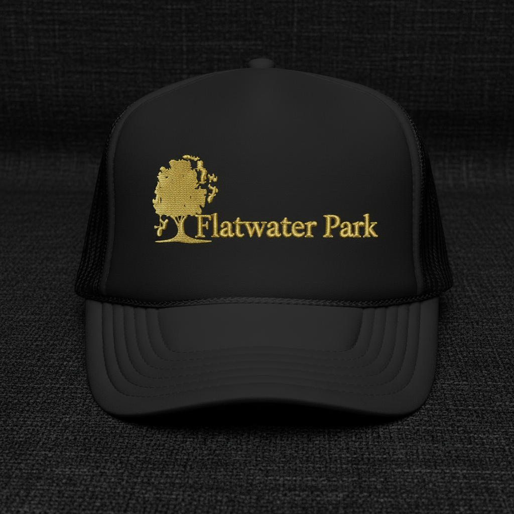 Flatwater Park Newfoundland Trucker Hat — Scenic Park Logo Cap