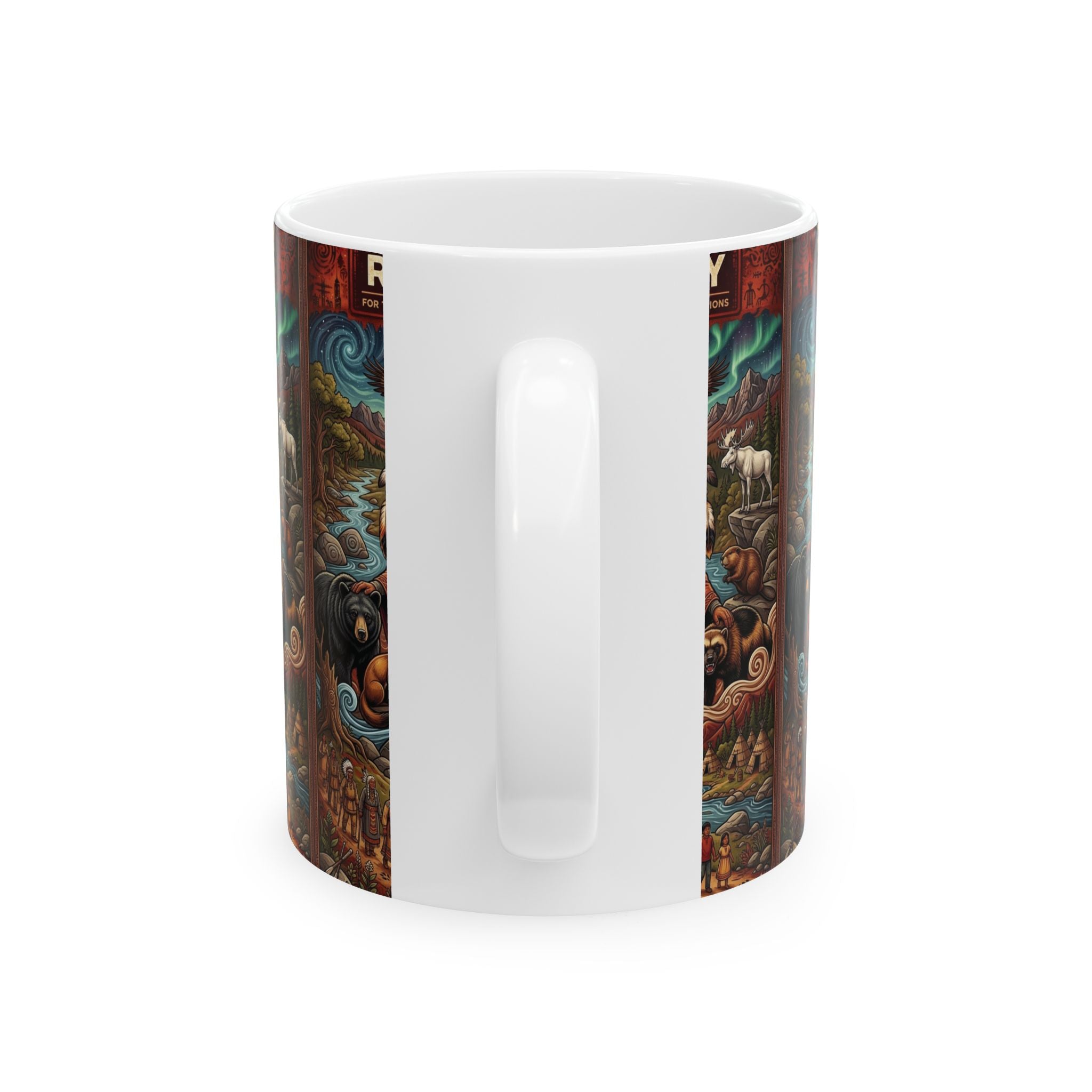 Redway  - Keep Teaching & Walking The Red Road - Ceramic Mug, (11oz, 15oz)
