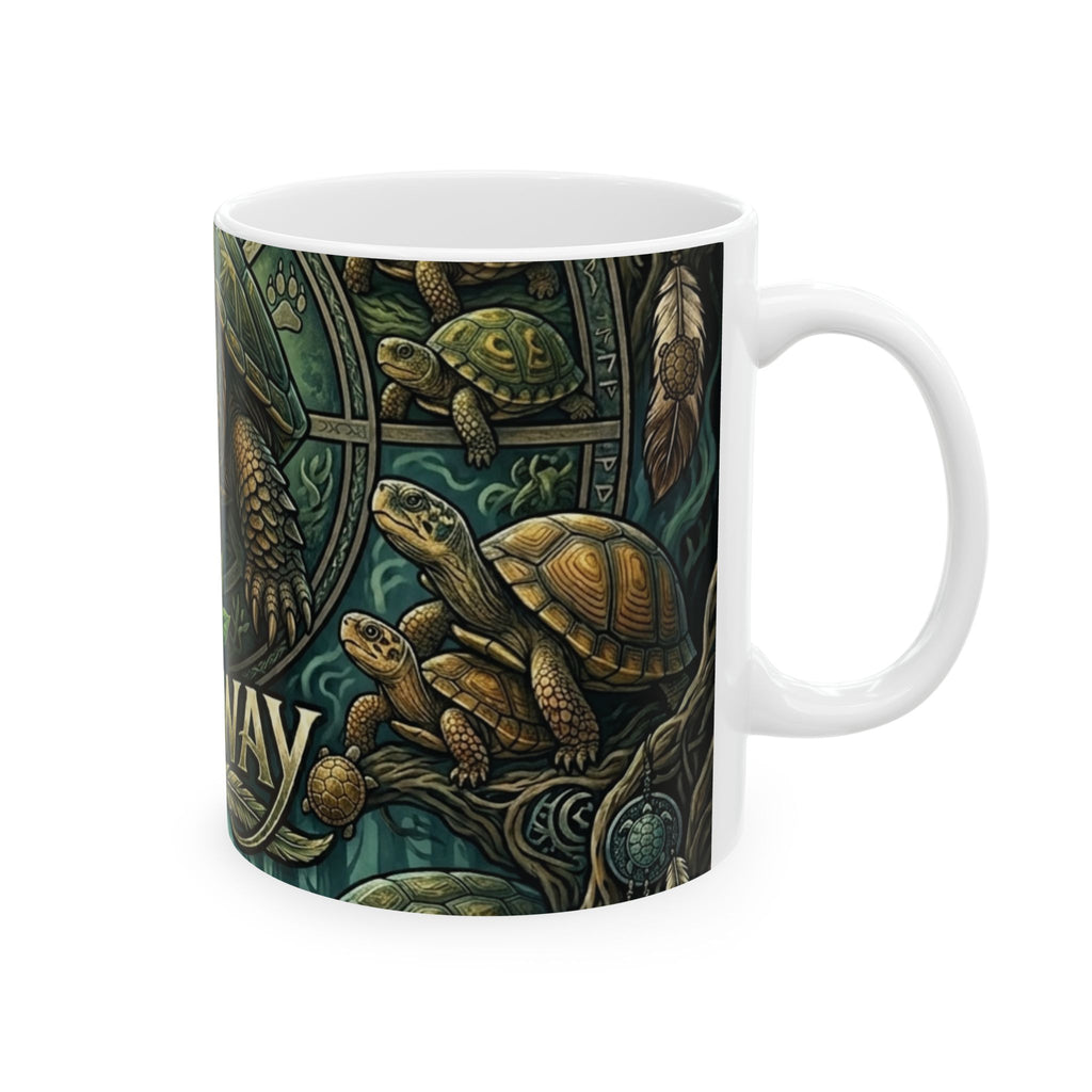Redway Turtle - Ceramic Mug, (11oz, 15oz)