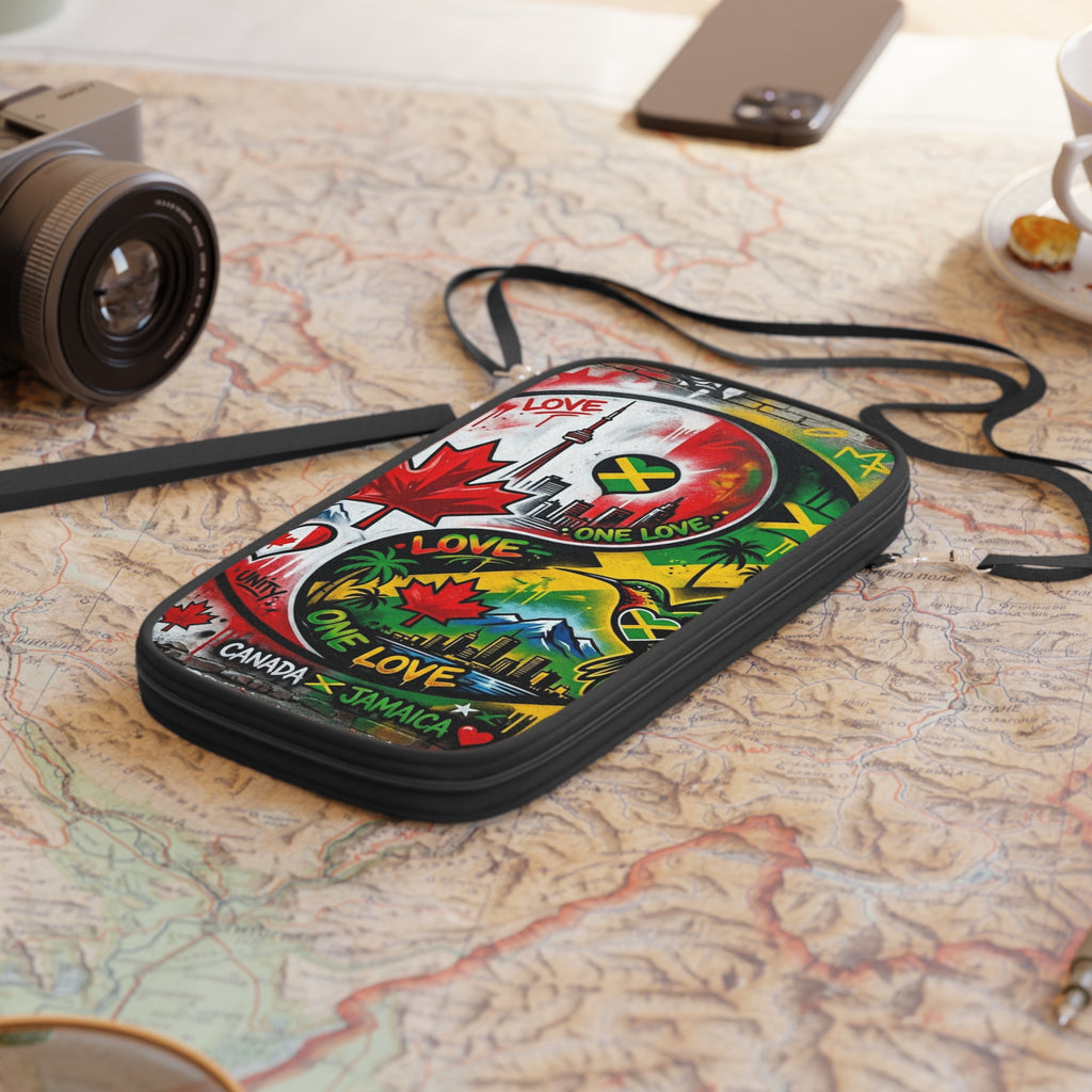 Passport Wallet — Canada x Jamaica One Love Travel Organizer
