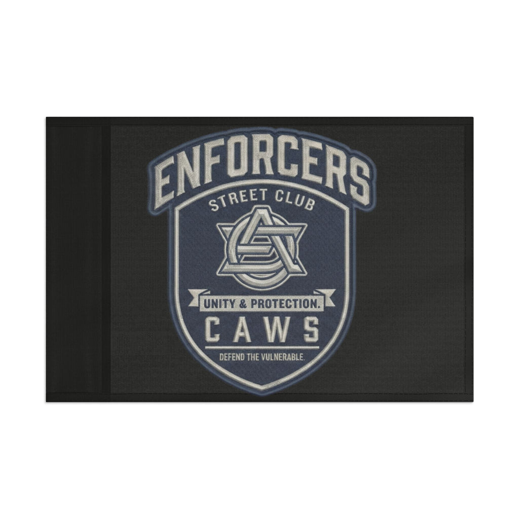 CAWS - Enforcers Street Club Flag – Unity & Protection CAWS Emblem