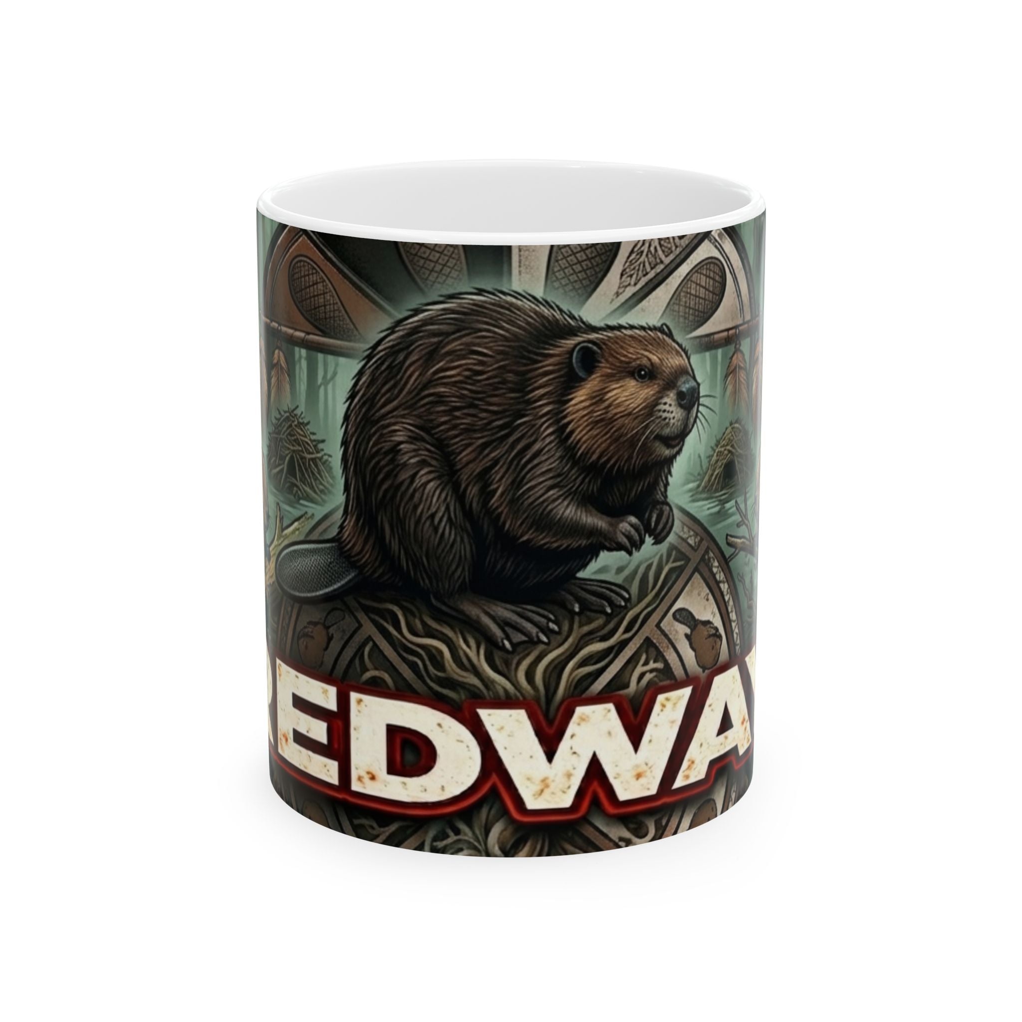Redway Beaver Ceramic Mug,Ember Spirit Apparel