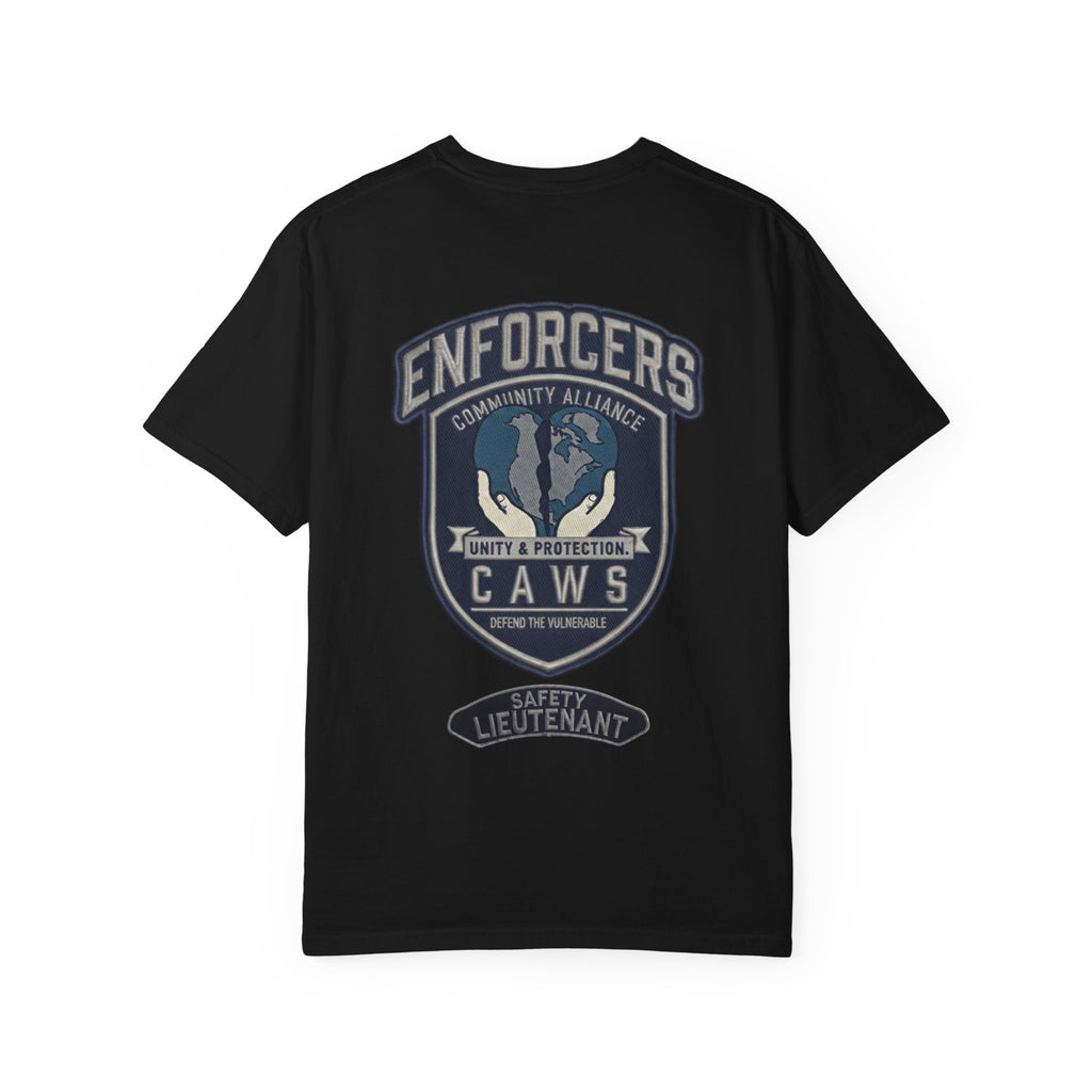 Community Alliance Nova Scotia Safety Lieutenant Support - Street Club Enforcers Tee — CAW (Children Animals Women) Alberta