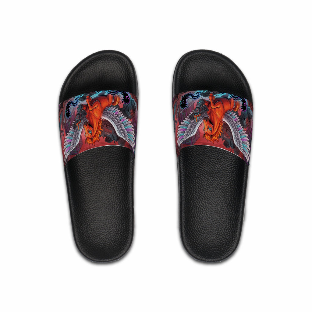 Red Horse Gamer Slides — Men's Gaming Slide Sandals
