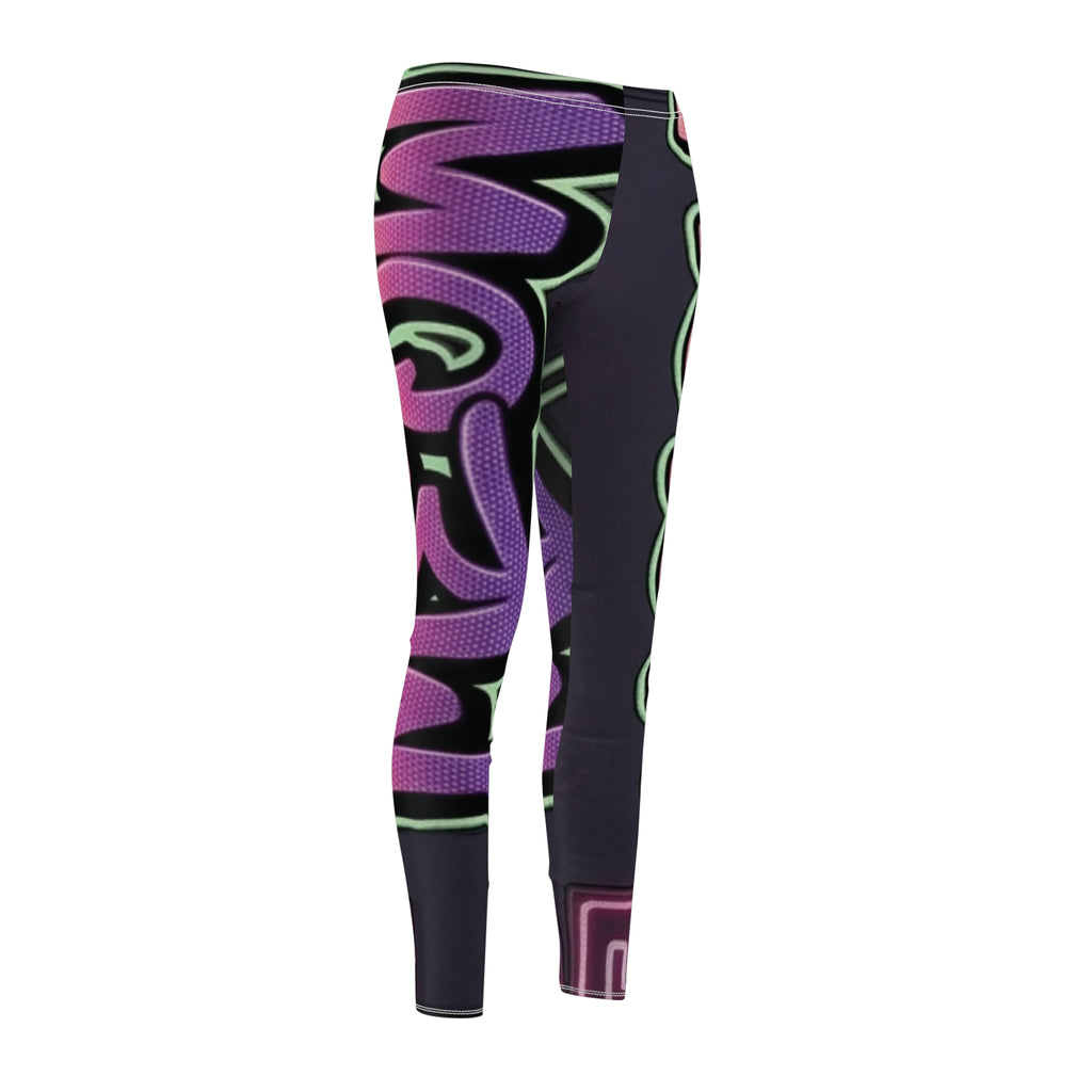 Pussy Place Meow - Women's Cut & Sew Casual Leggings (AOP)